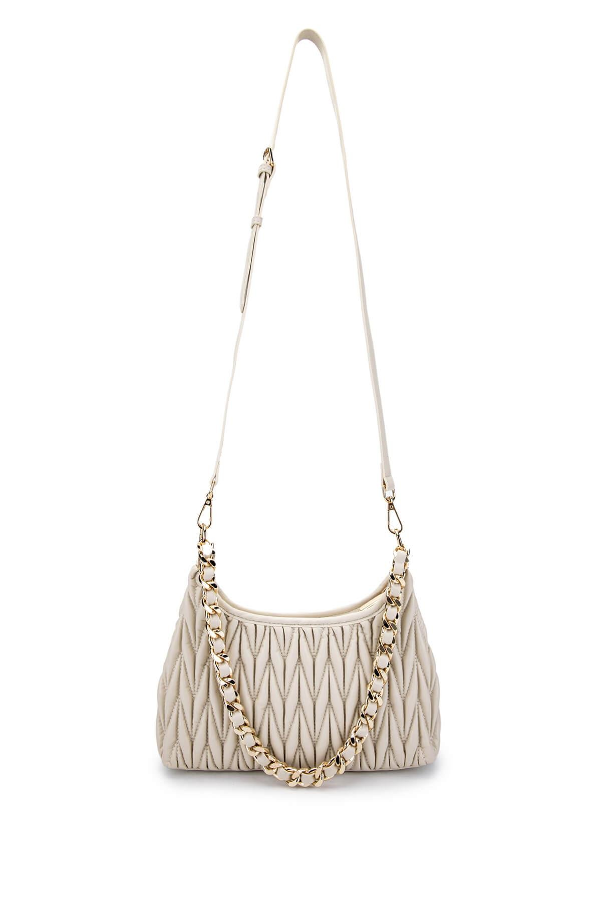 Tamer Tanca Kadın Vegan Bej Omuz Çanta