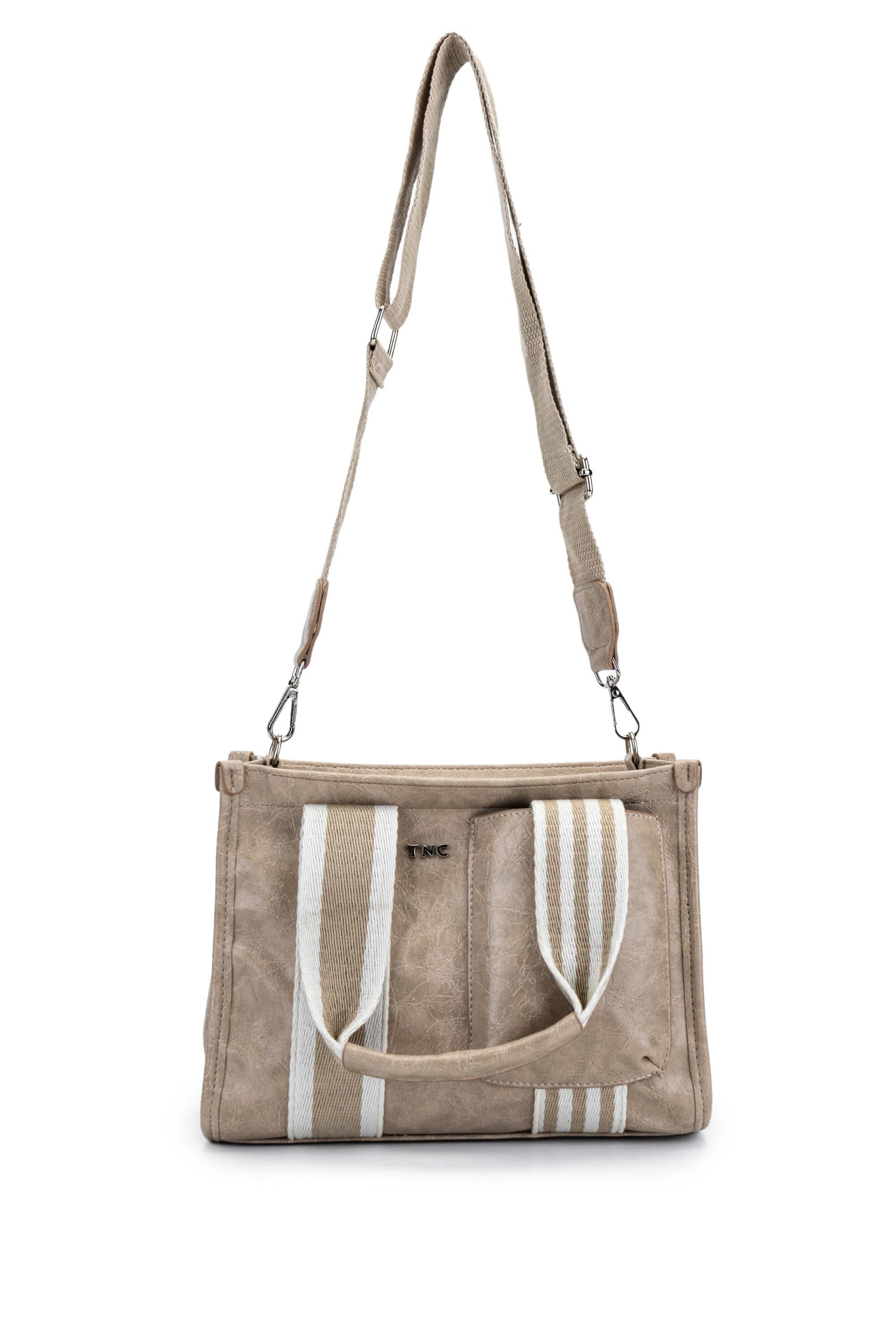 Tamer Tanca Kadın Vegan Bej Omuz Çanta