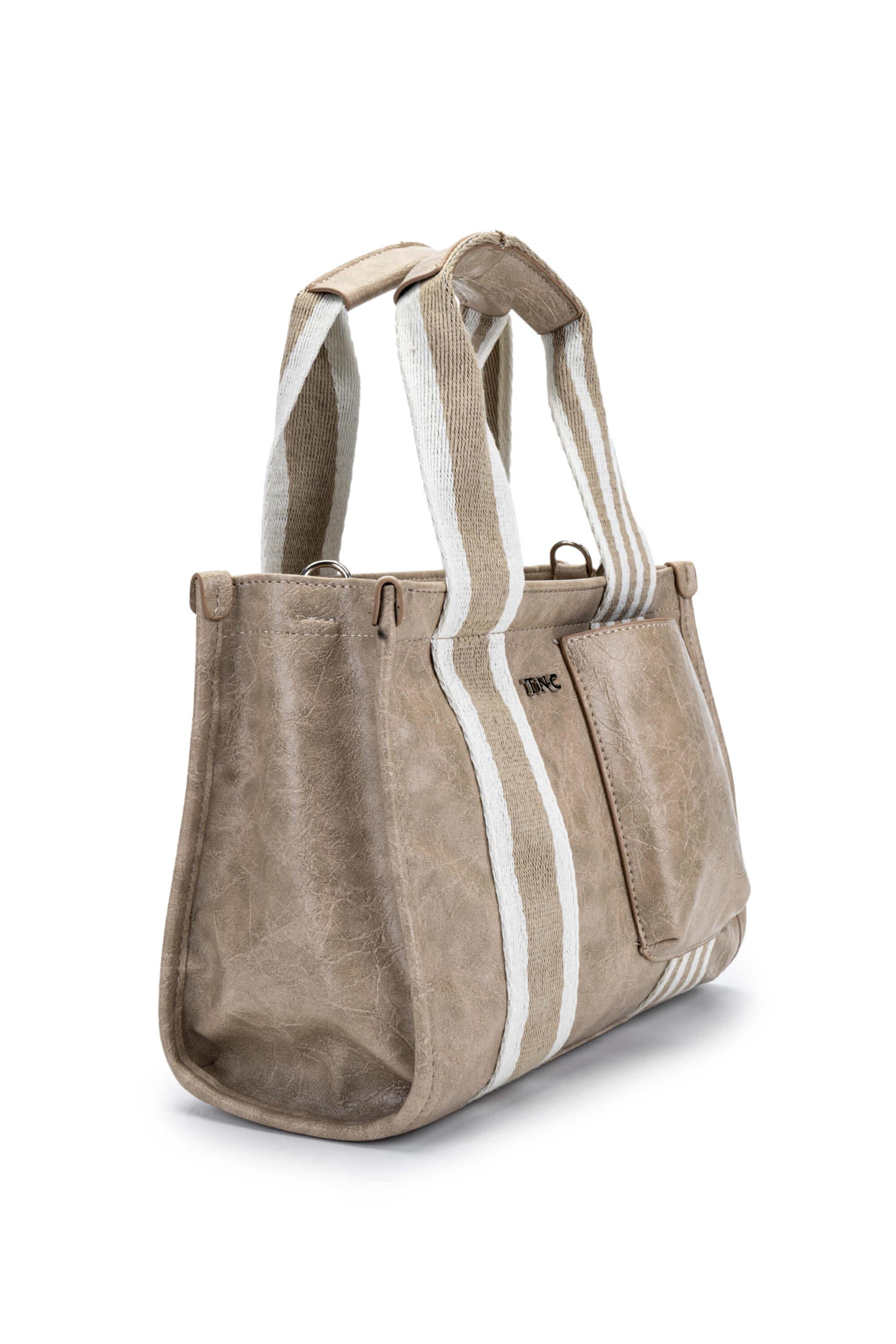 Tamer Tanca Kadın Vegan Bej Omuz Çanta