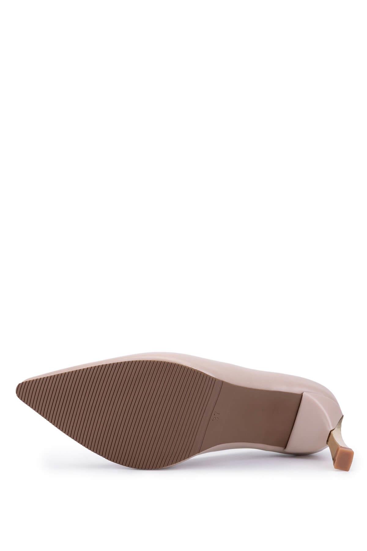 Tamer Tanca Kadın Vegan Bej Stiletto Ayakkabı