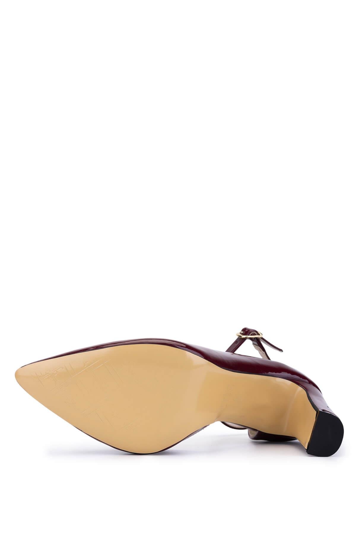 Tamer Tanca Kadın Vegan Bordo Topuklu & Stiletto Ayakkabı