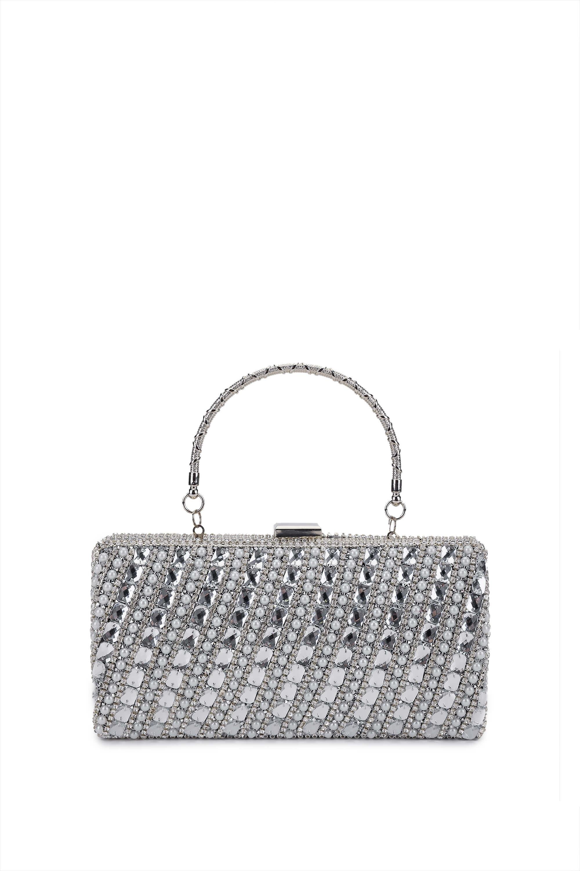 Tamer Tanca Kadın Vegan Gri Abiye Çanta