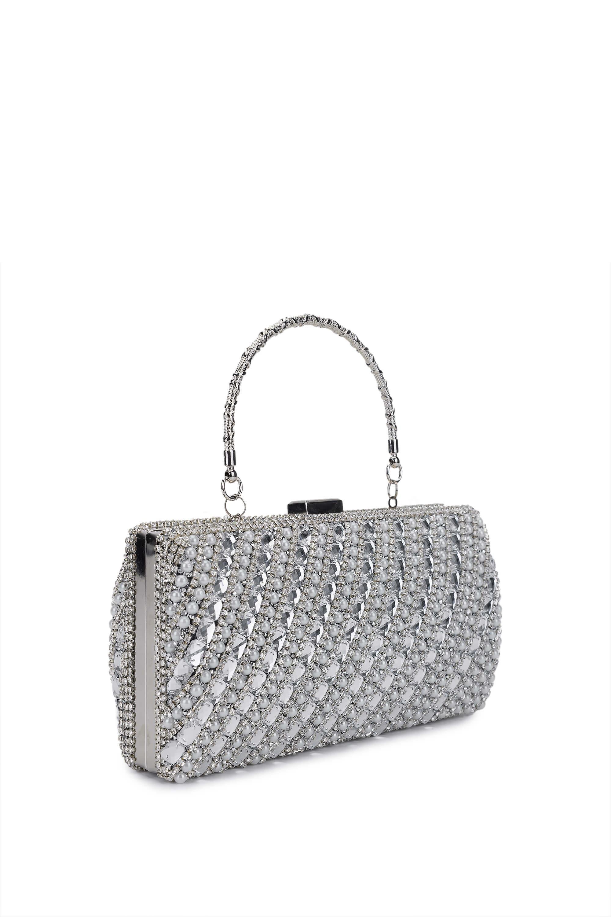 Tamer Tanca Kadın Vegan Gri Abiye Çanta