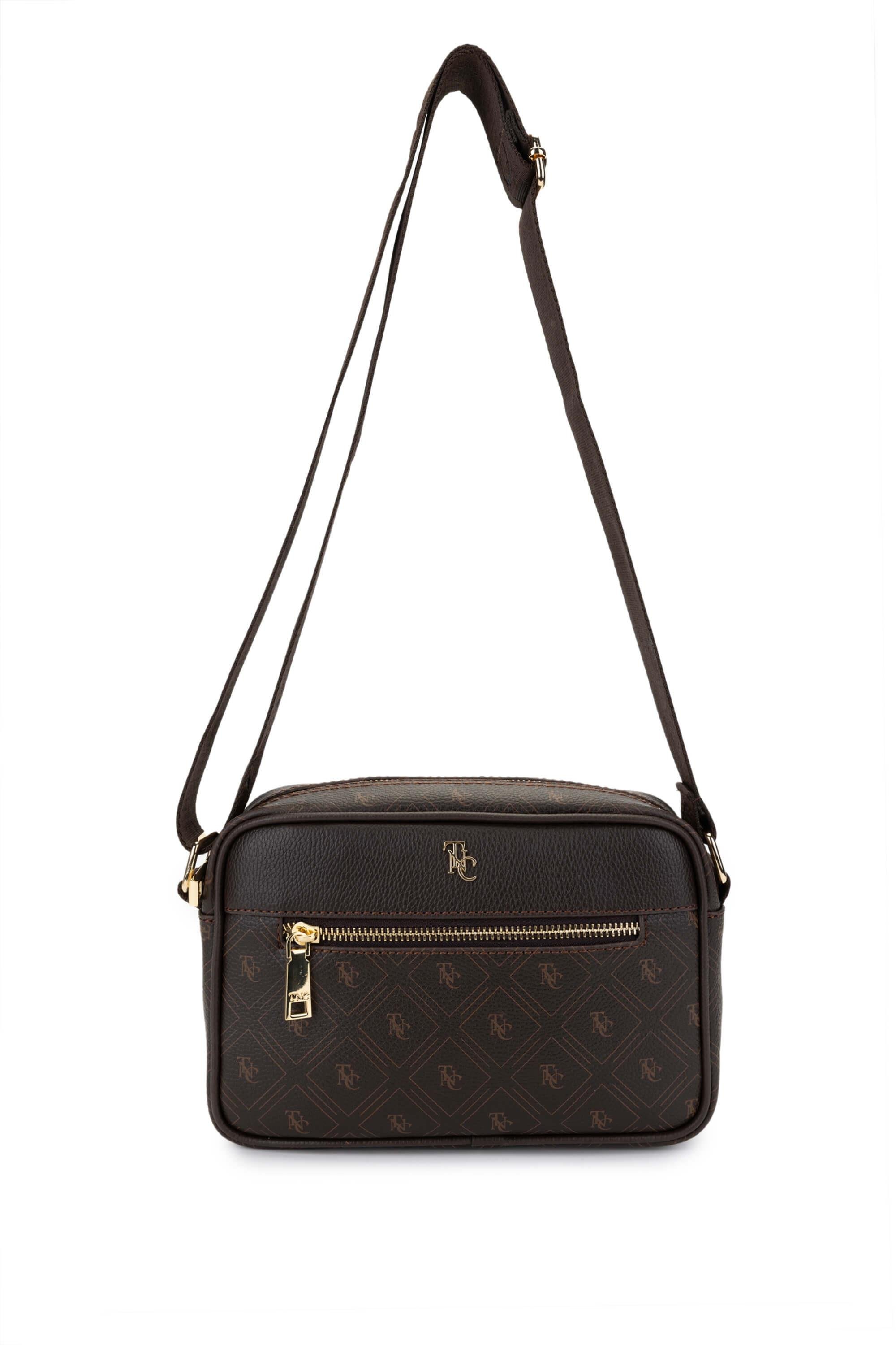 Tamer Tanca Kadın Vegan Kahverengi Postacı Çanta