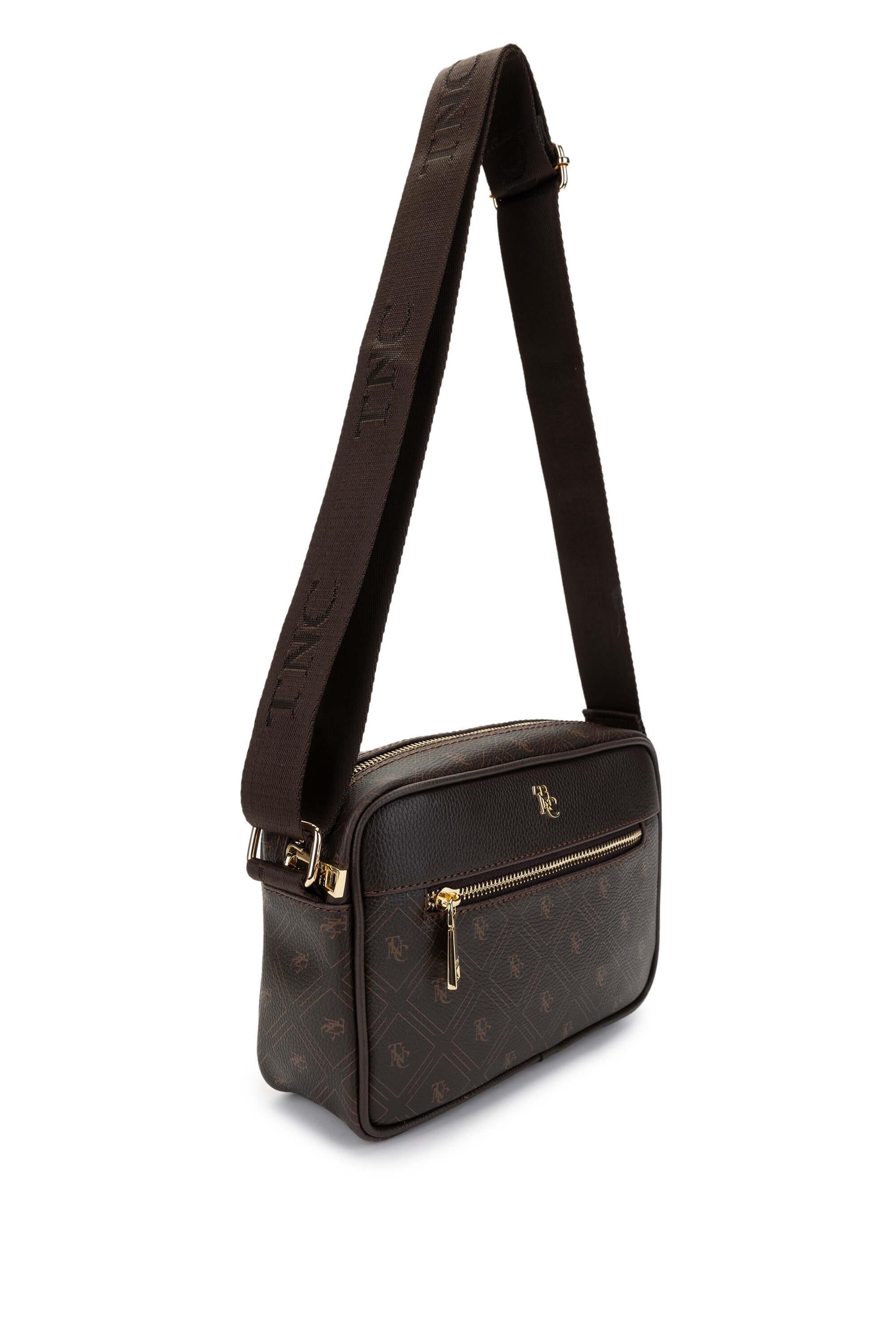 Tamer Tanca Kadın Vegan Kahverengi Postacı Çanta