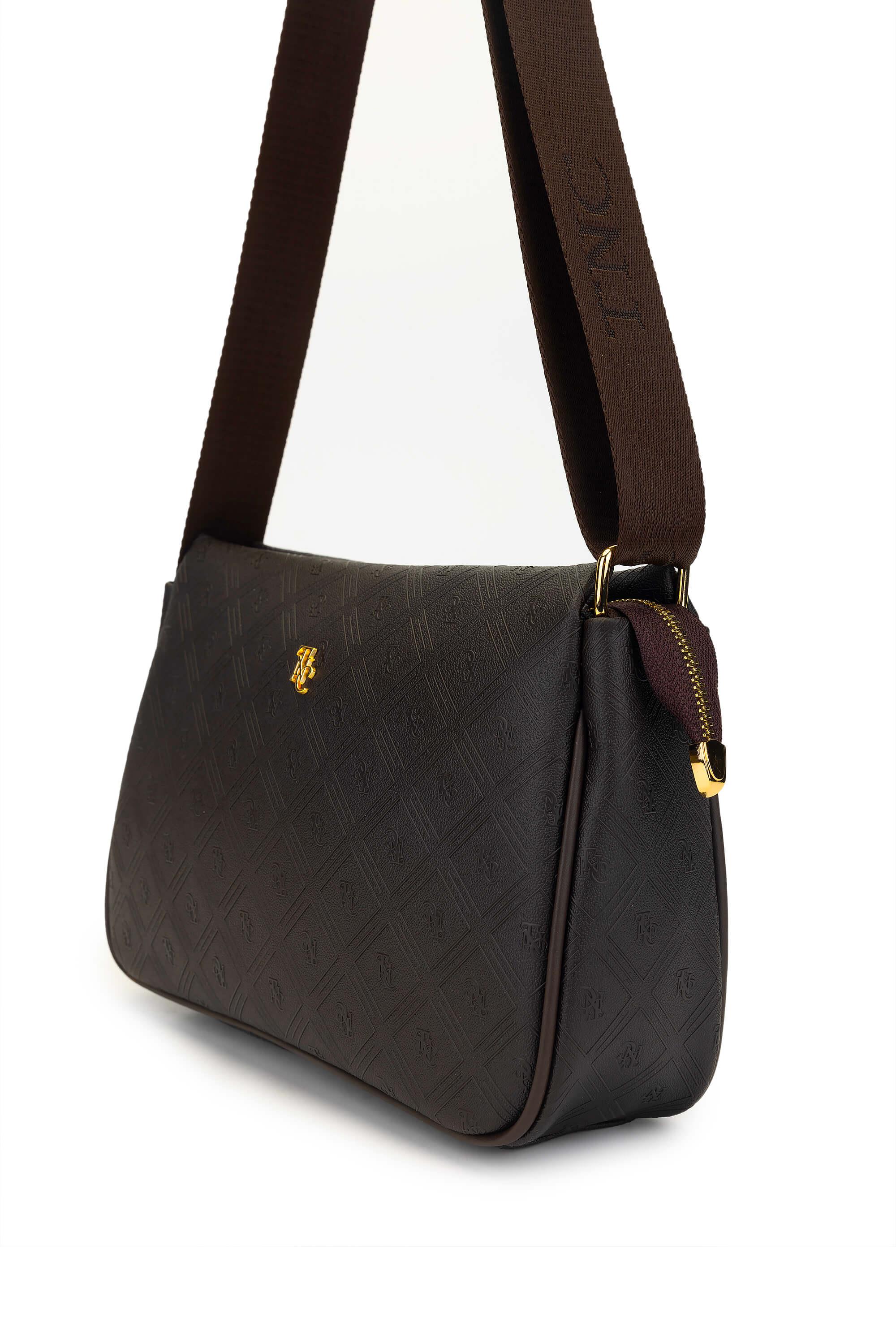 Tamer Tanca Kadın Vegan Kahverengi Postacı Çanta