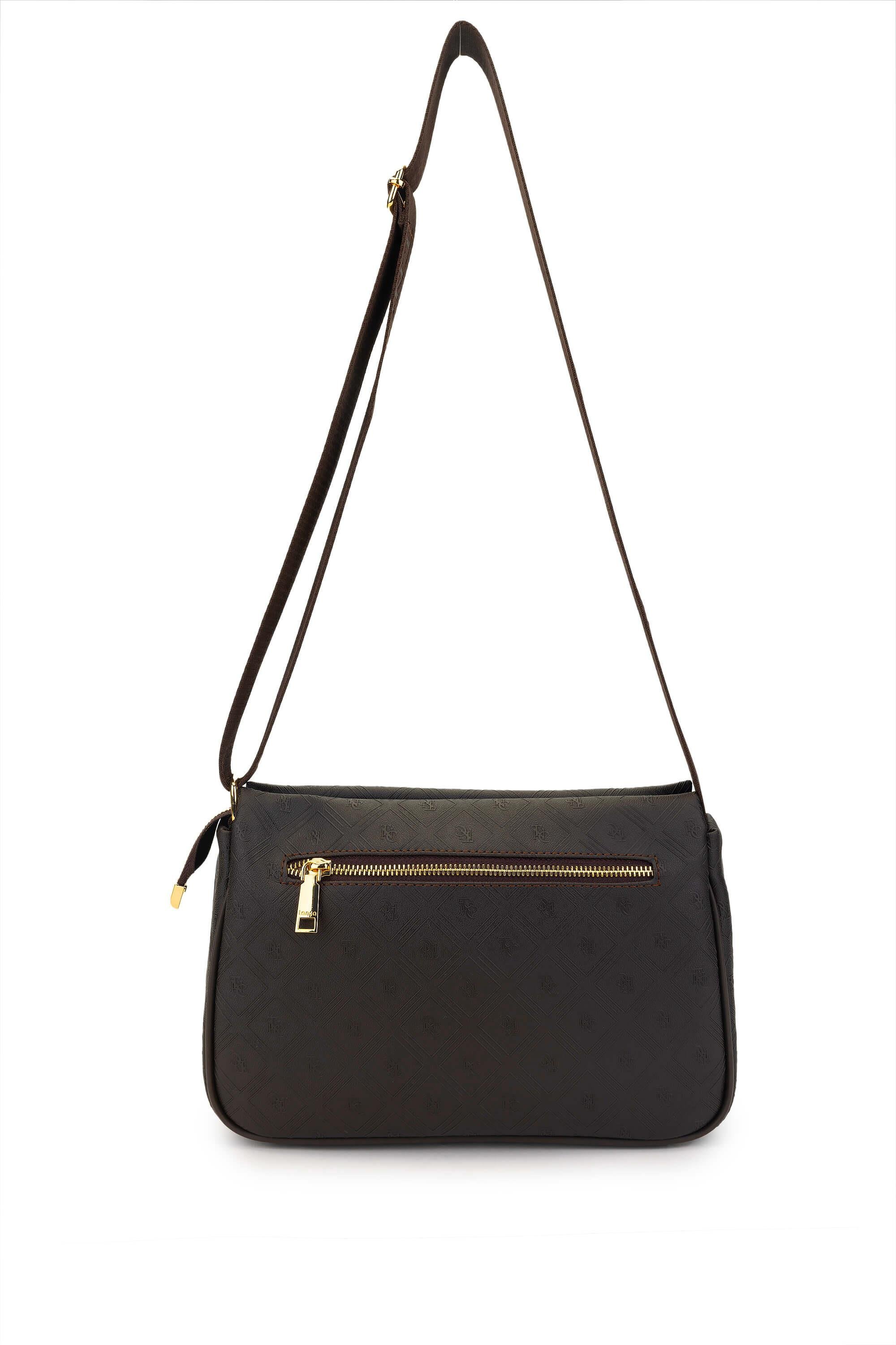 Tamer Tanca Kadın Vegan Kahverengi Postacı Çanta