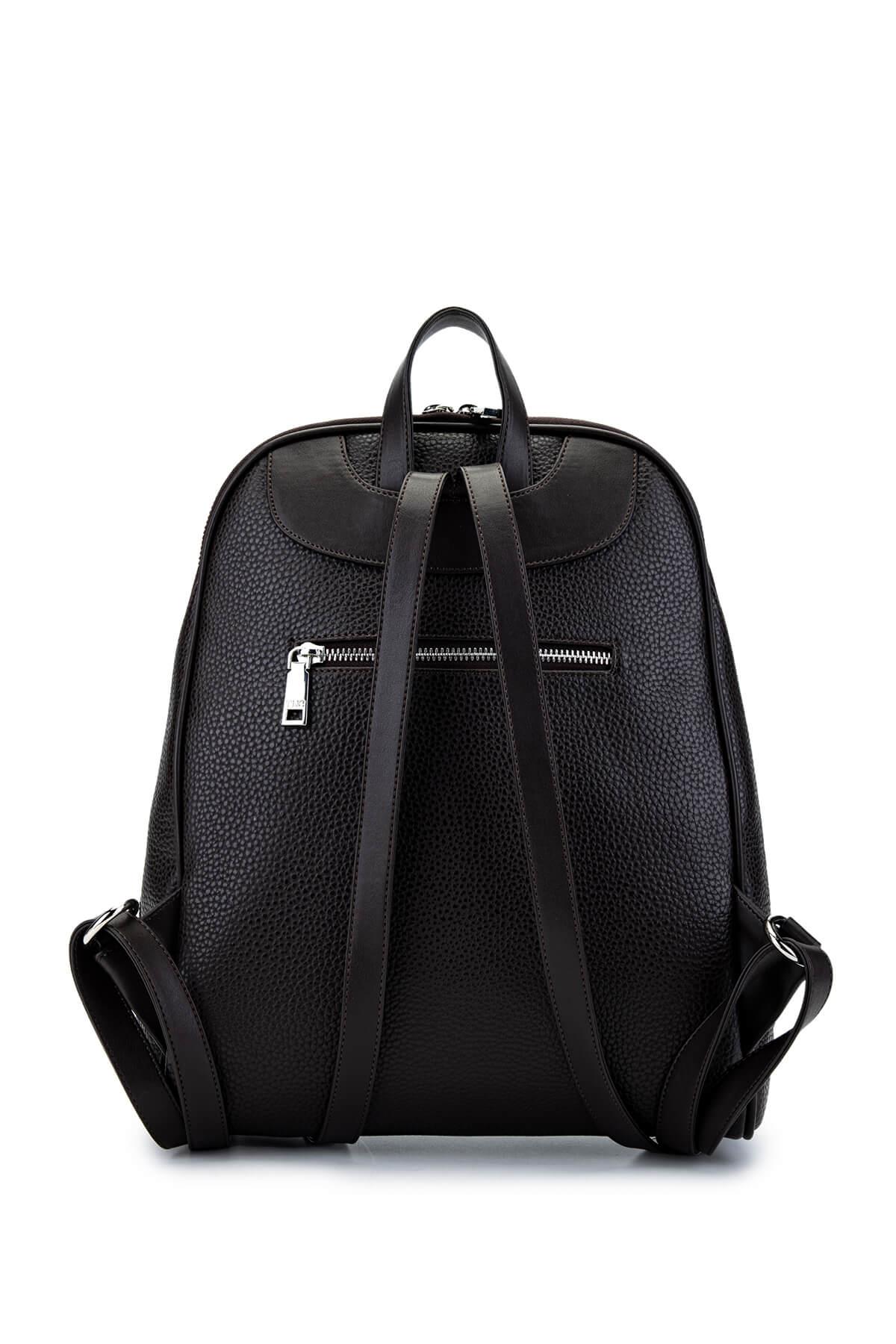 Tamer Tanca Kadın Vegan Kahverengi Sırt Çantası