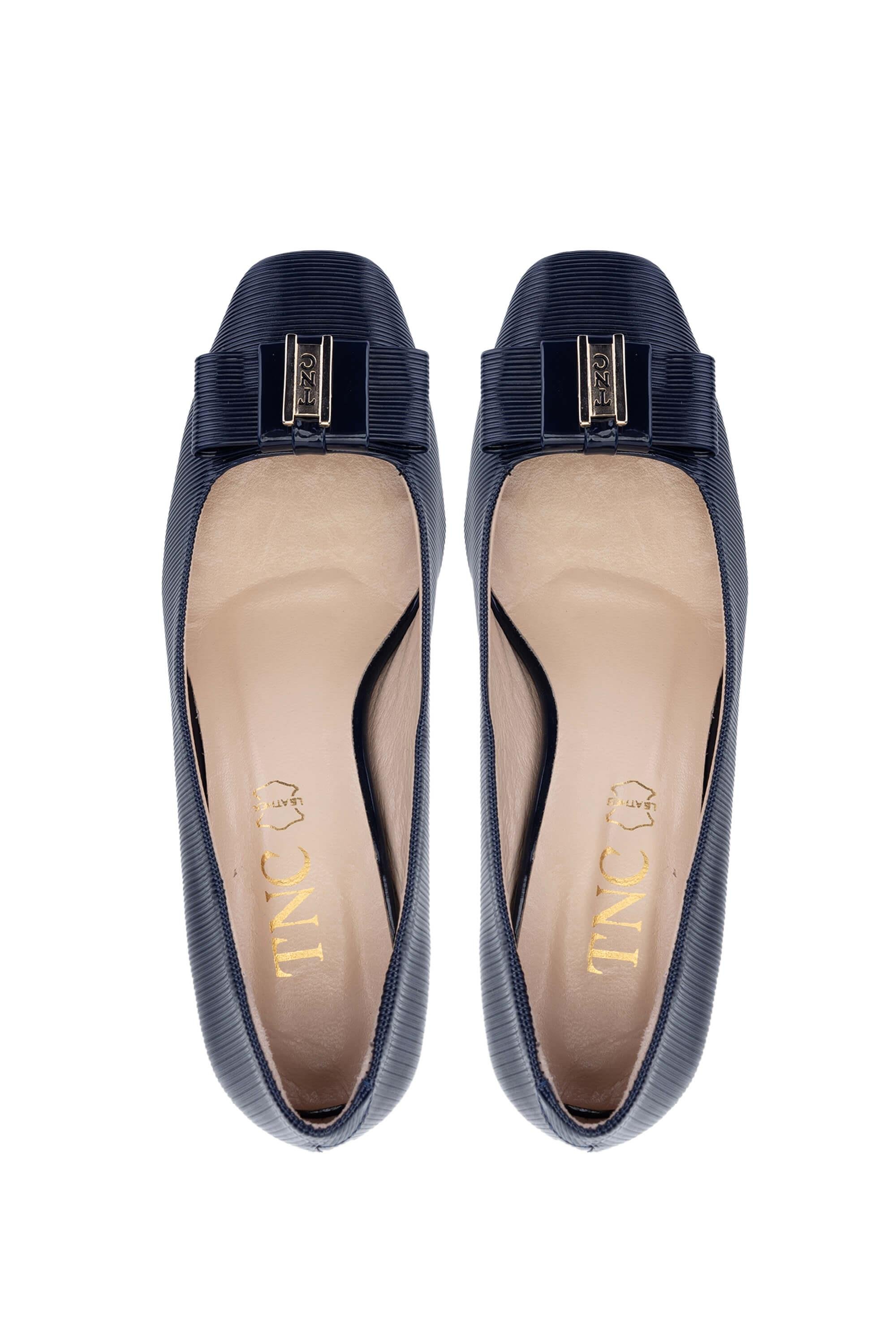 Tamer Tanca Kadın Vegan Lacivert Abiye Ayakkabı