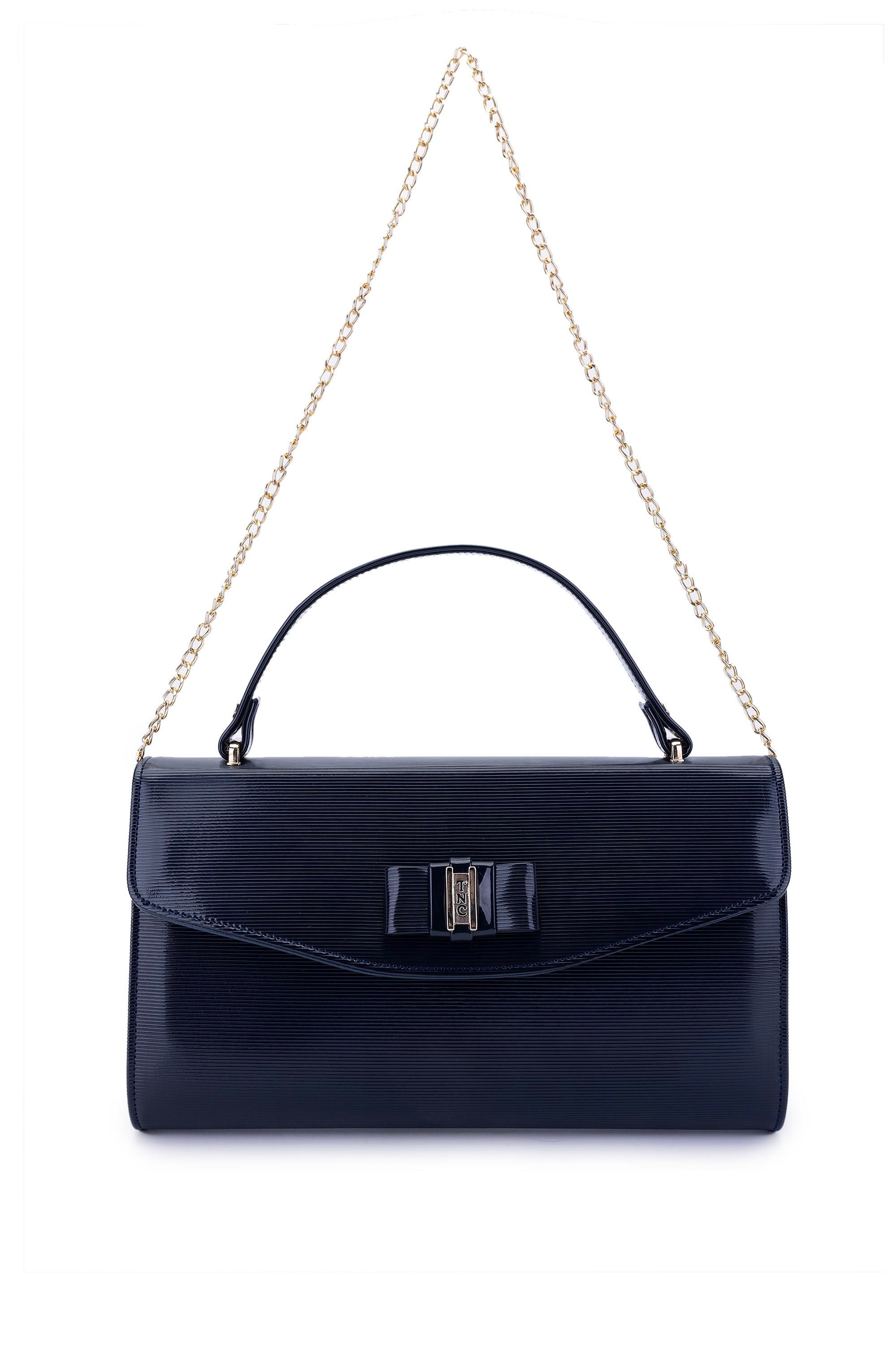 Tamer Tanca Kadın Vegan Lacivert El Çantası