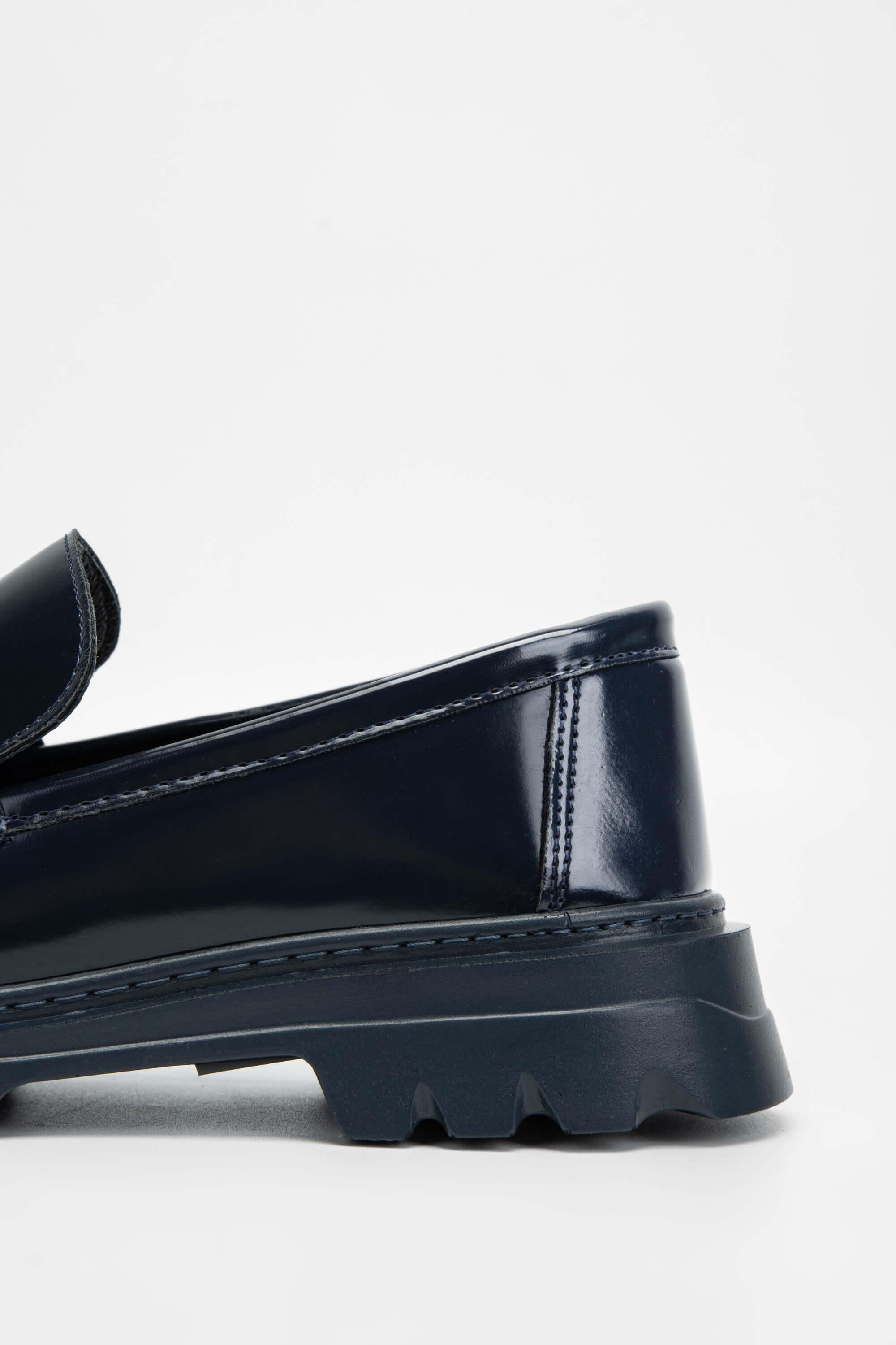 Tamer Tanca Kadın Vegan Lacivert Loafer Ayakkabı