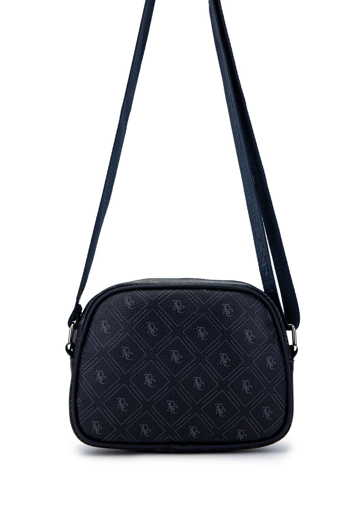 Tamer Tanca Kadın Vegan Lacivert Postacı Çanta