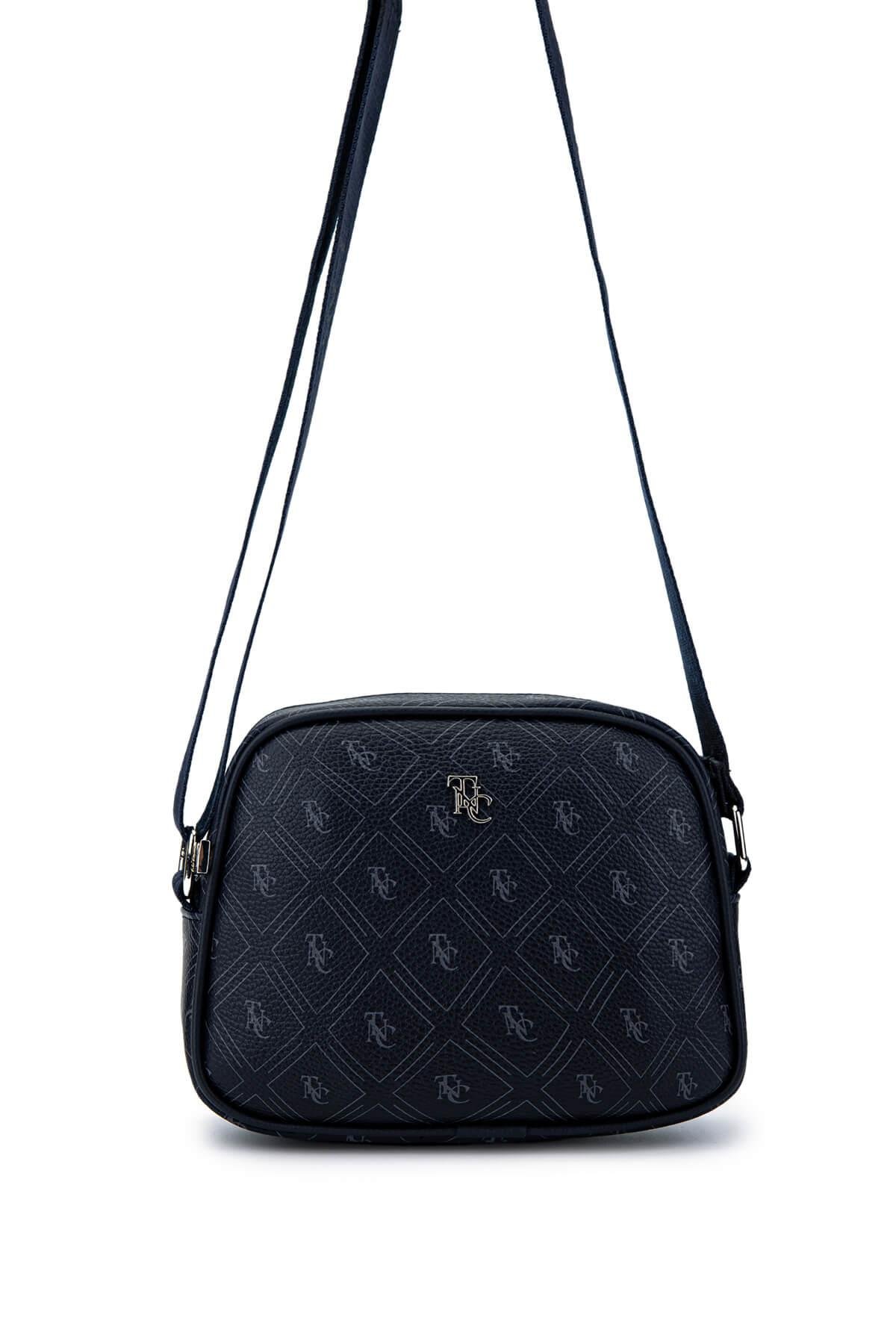 Tamer Tanca Kadın Vegan Lacivert Postacı Çanta