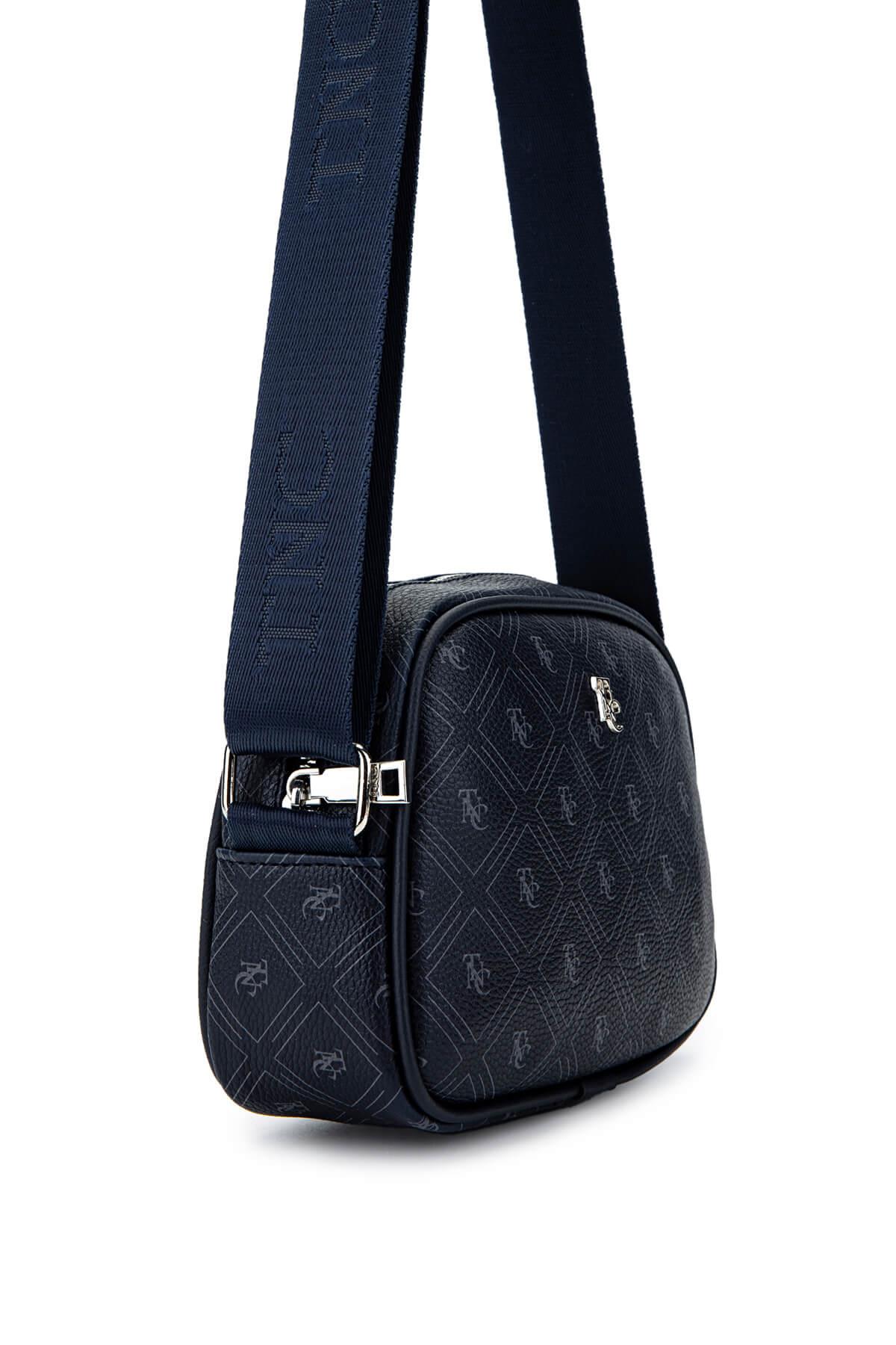 Tamer Tanca Kadın Vegan Lacivert Postacı Çanta