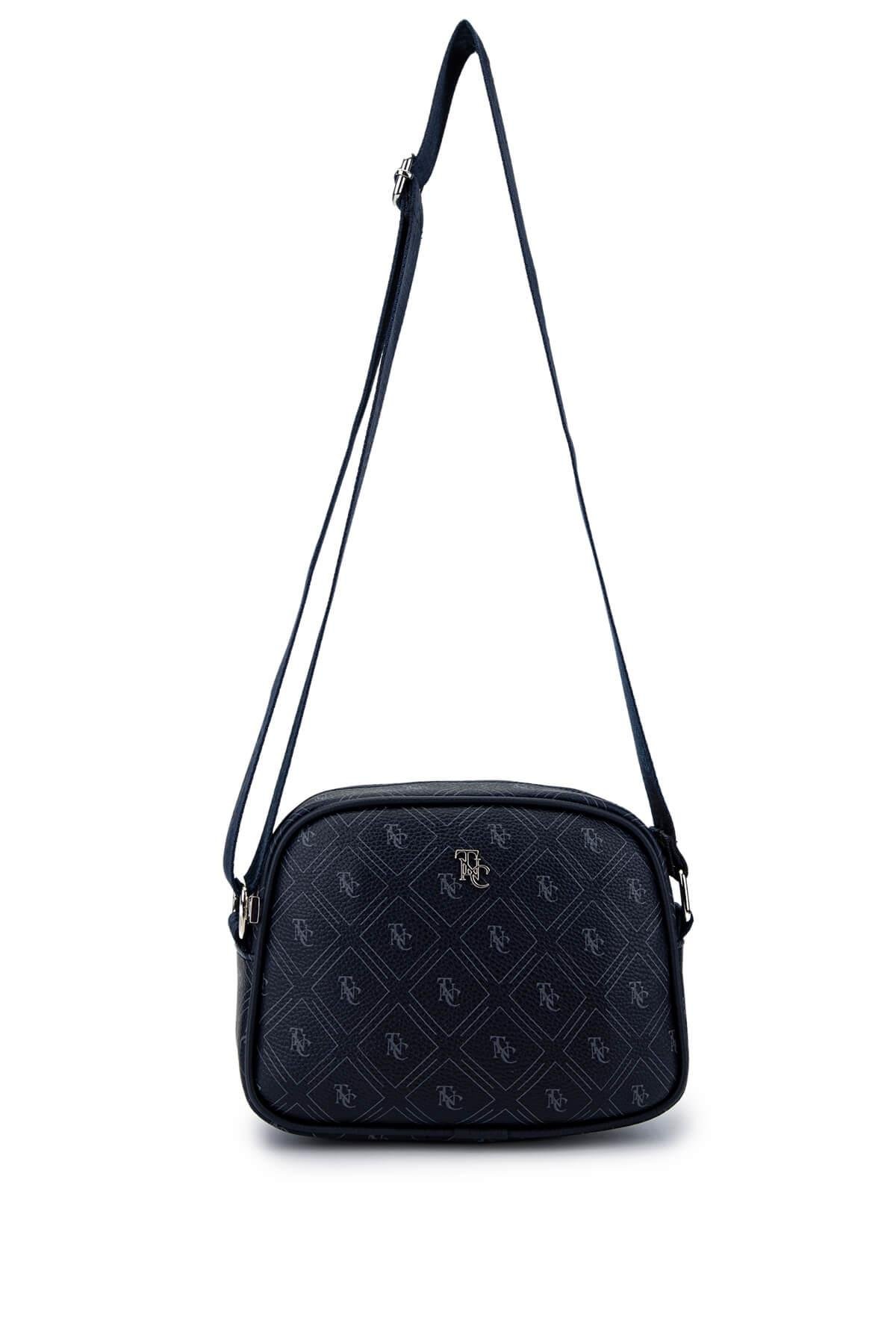 Tamer Tanca Kadın Vegan Lacivert Postacı Çanta