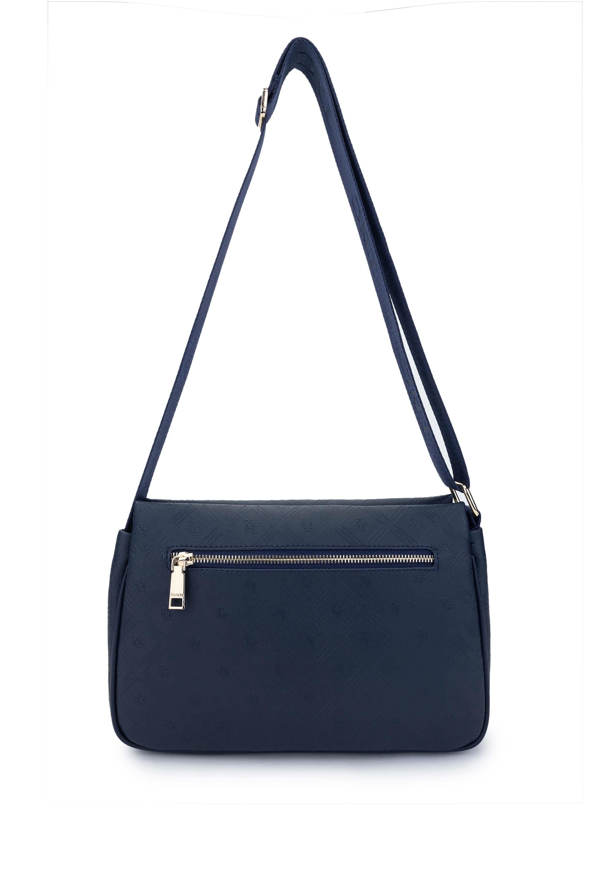 Tamer Tanca Kadın Vegan Lacivert Postacı Çanta