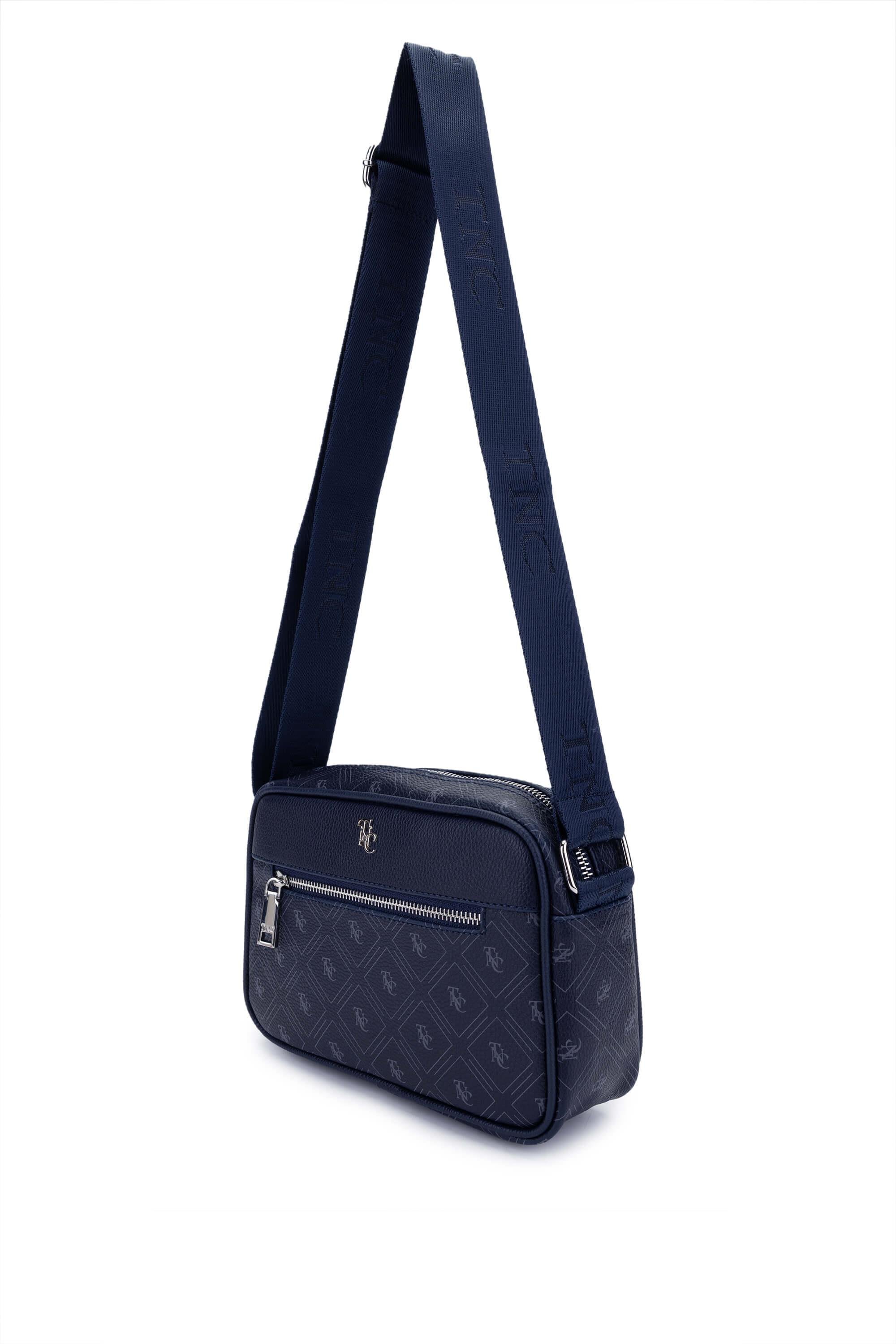 Tamer Tanca Kadın Vegan Lacivert Postacı Çanta