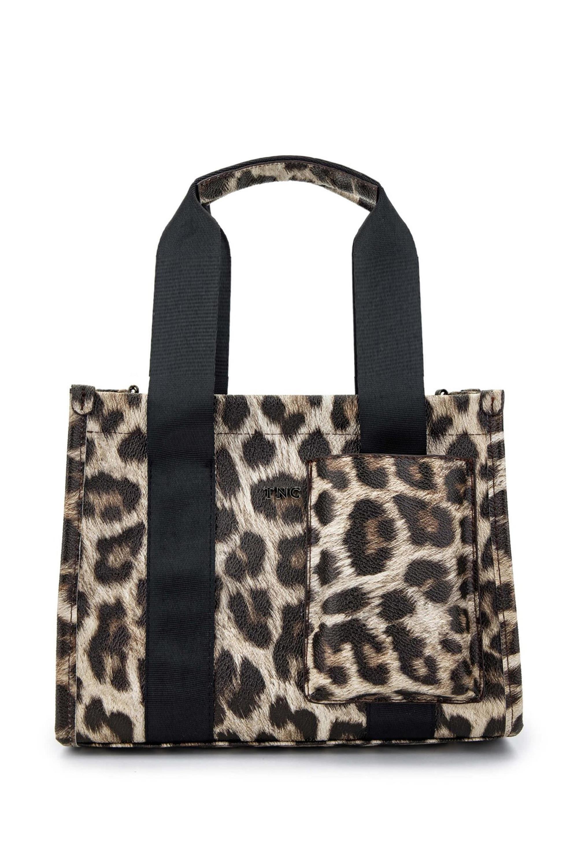 Tamer Tanca Kadın Vegan Leopar Omuz Çanta