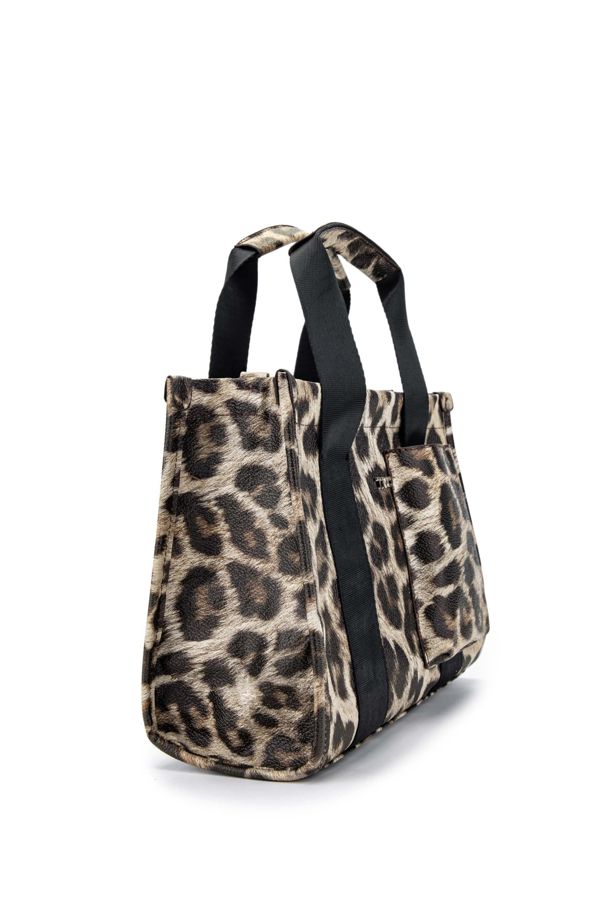 Tamer Tanca Kadın Vegan Leopar Omuz Çanta
