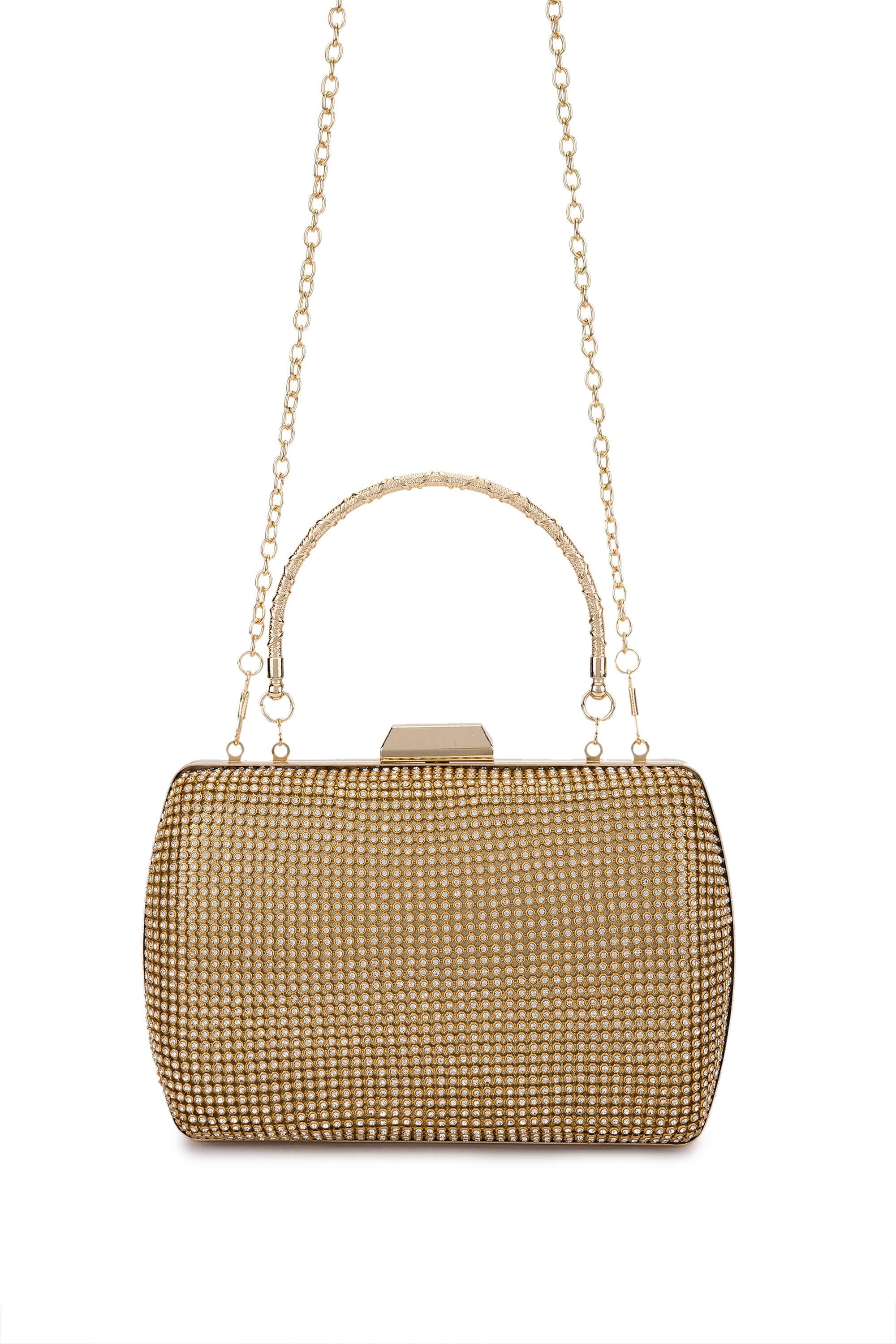 Tamer Tanca Kadın Vegan Sarı Abiye Çanta