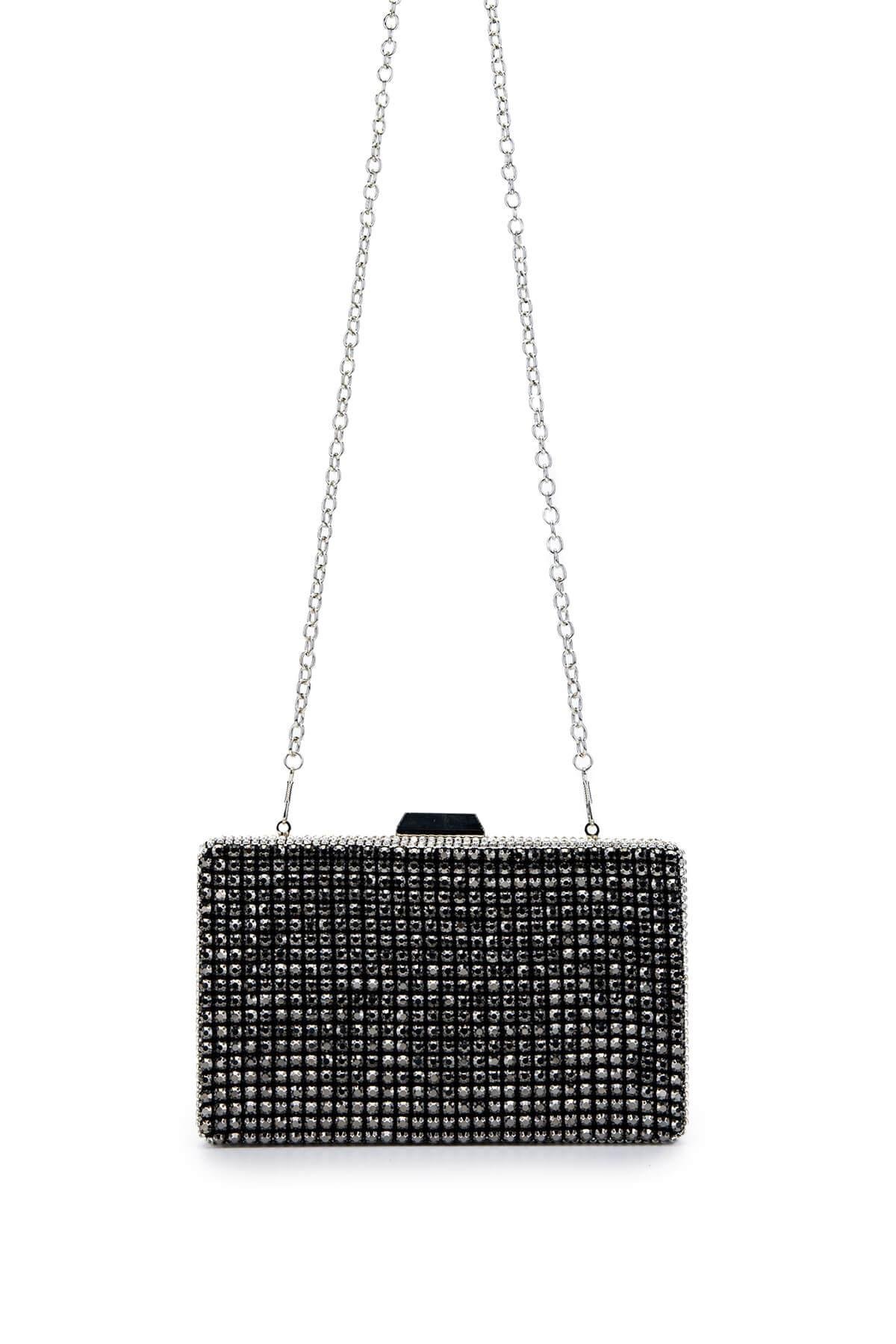 Tamer Tanca Kadın Vegan Siyah Abiye Çanta