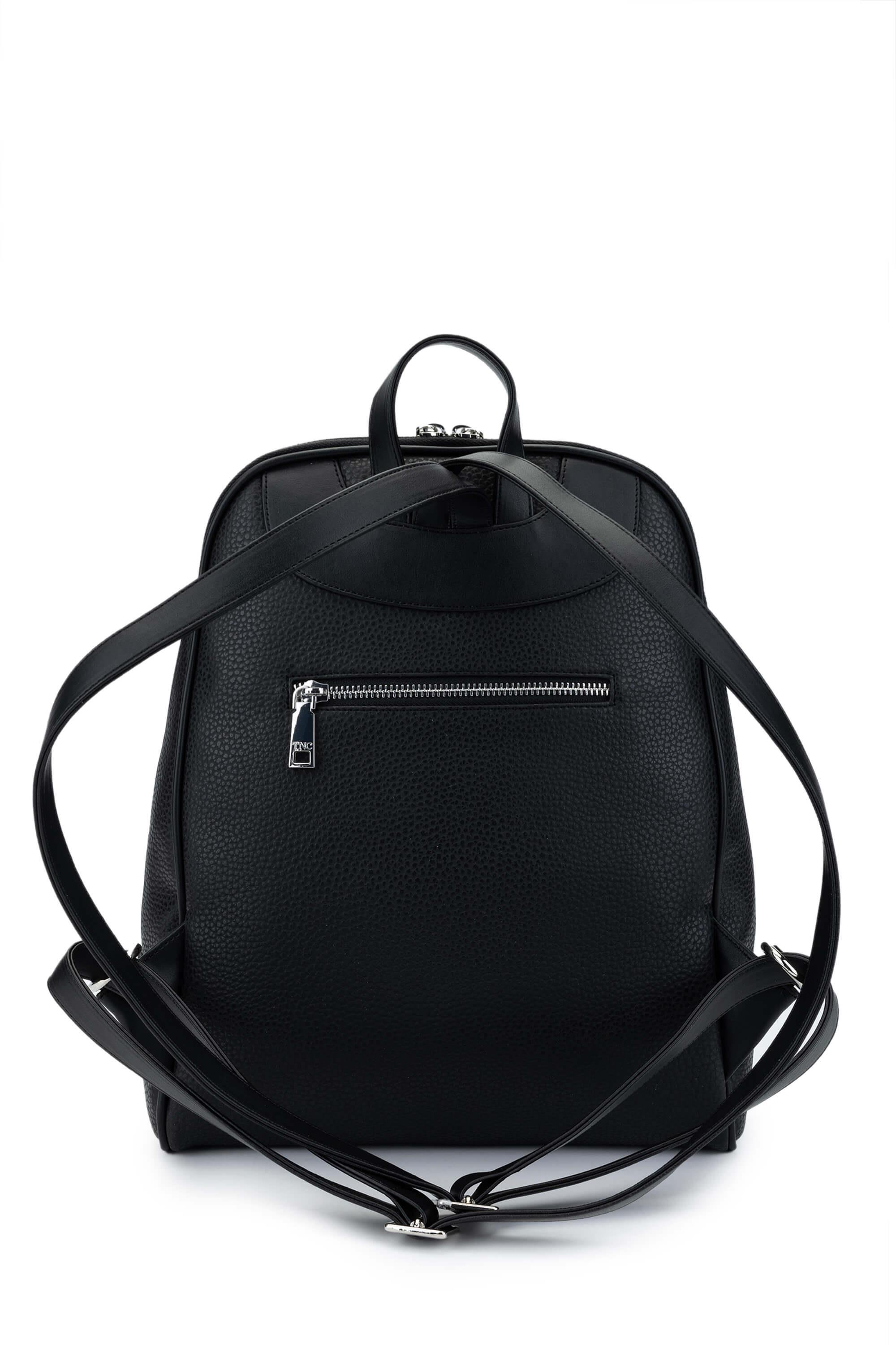 Tamer Tanca Kadın Vegan Siyah Floter Sırt Çantası