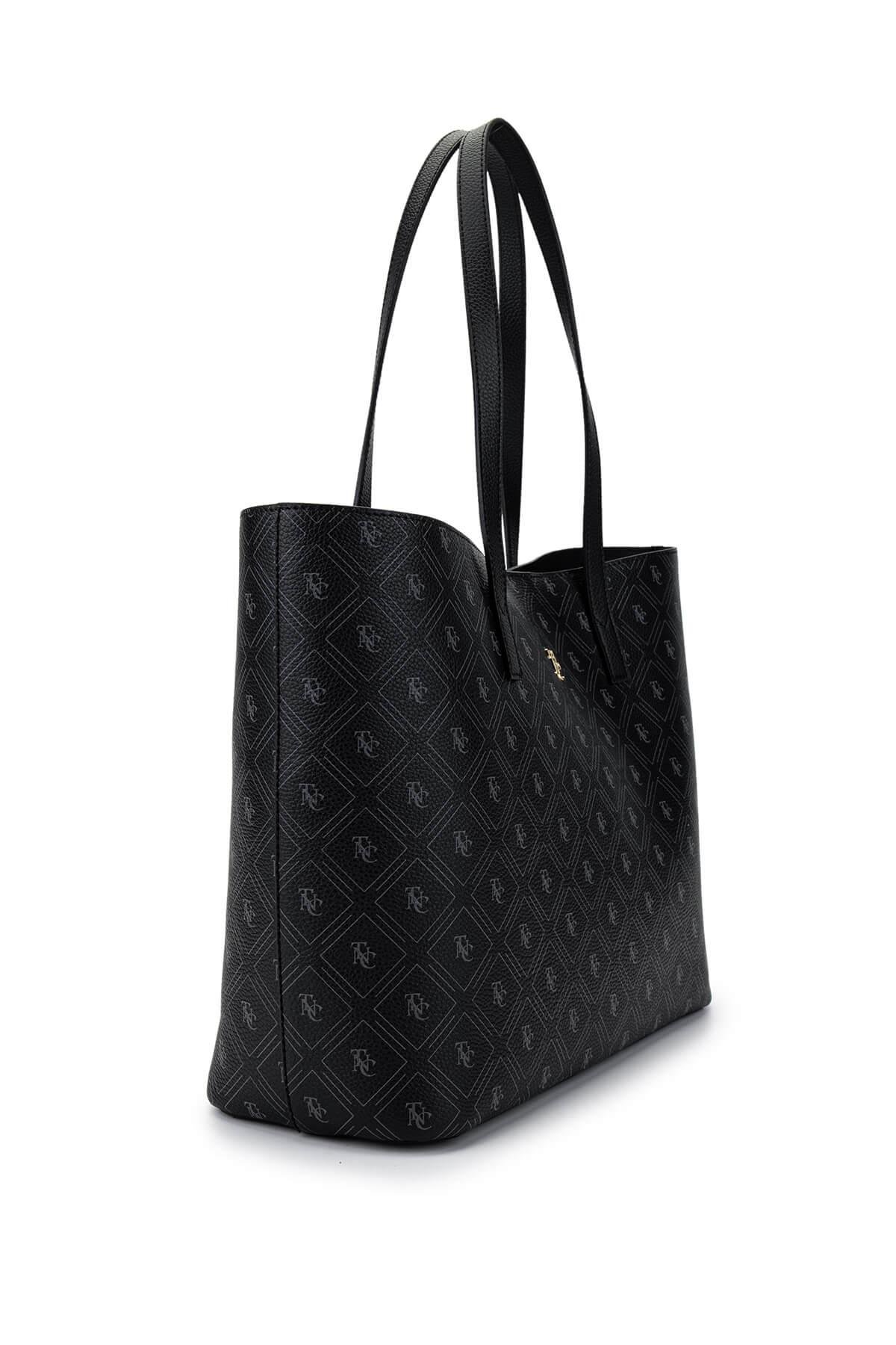 Tamer Tanca Kadın Vegan Siyah Omuz Çanta