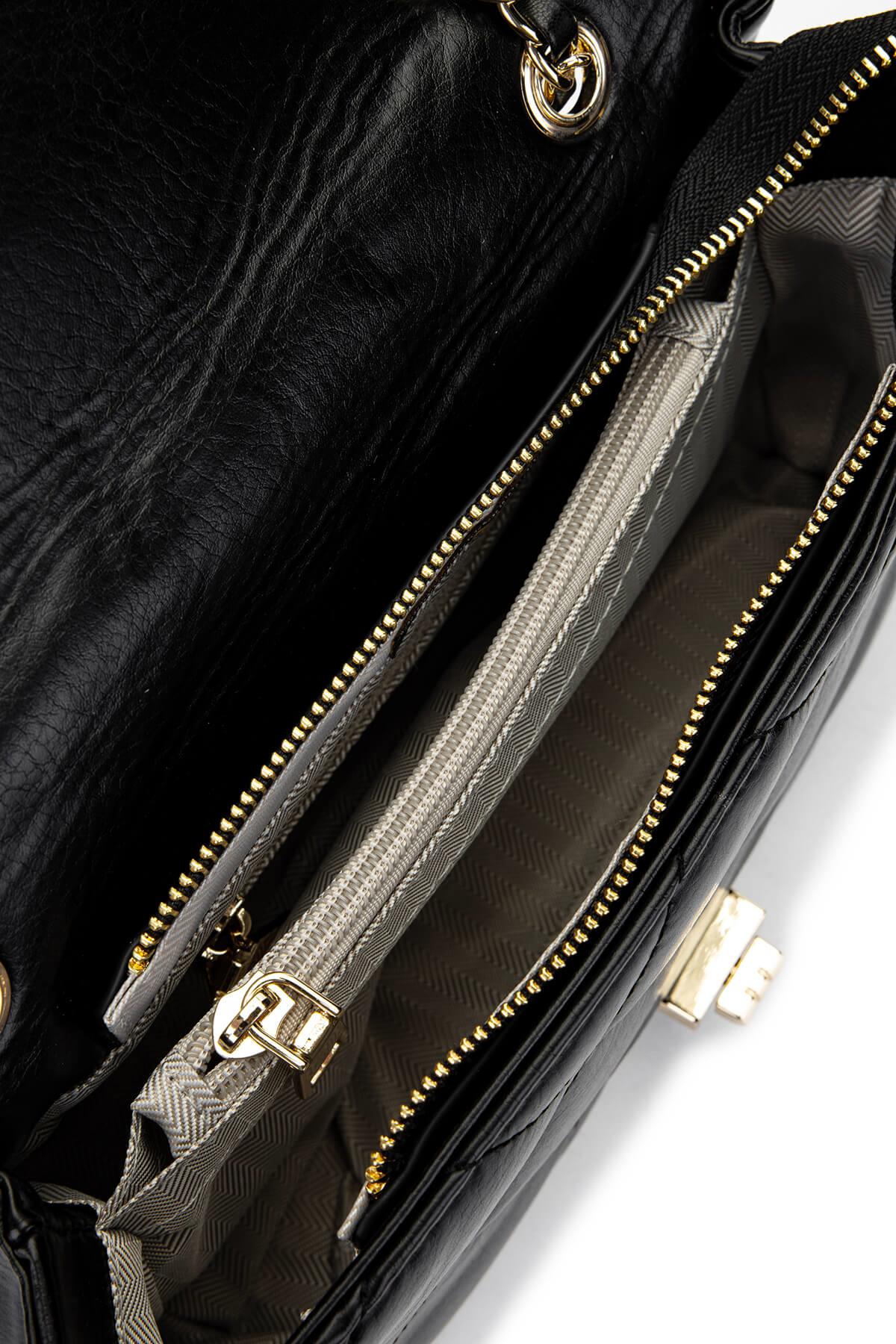 Tamer Tanca Kadın Vegan Siyah Omuz Çanta