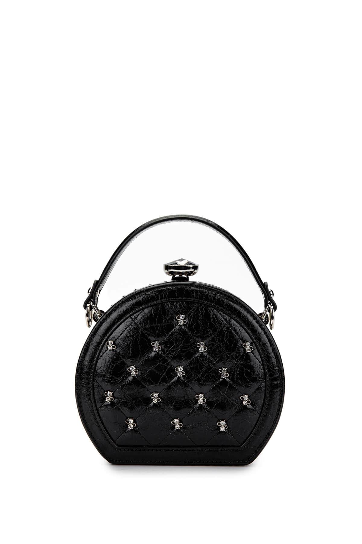 Tamer Tanca Kadın Vegan Siyah Omuz Çanta