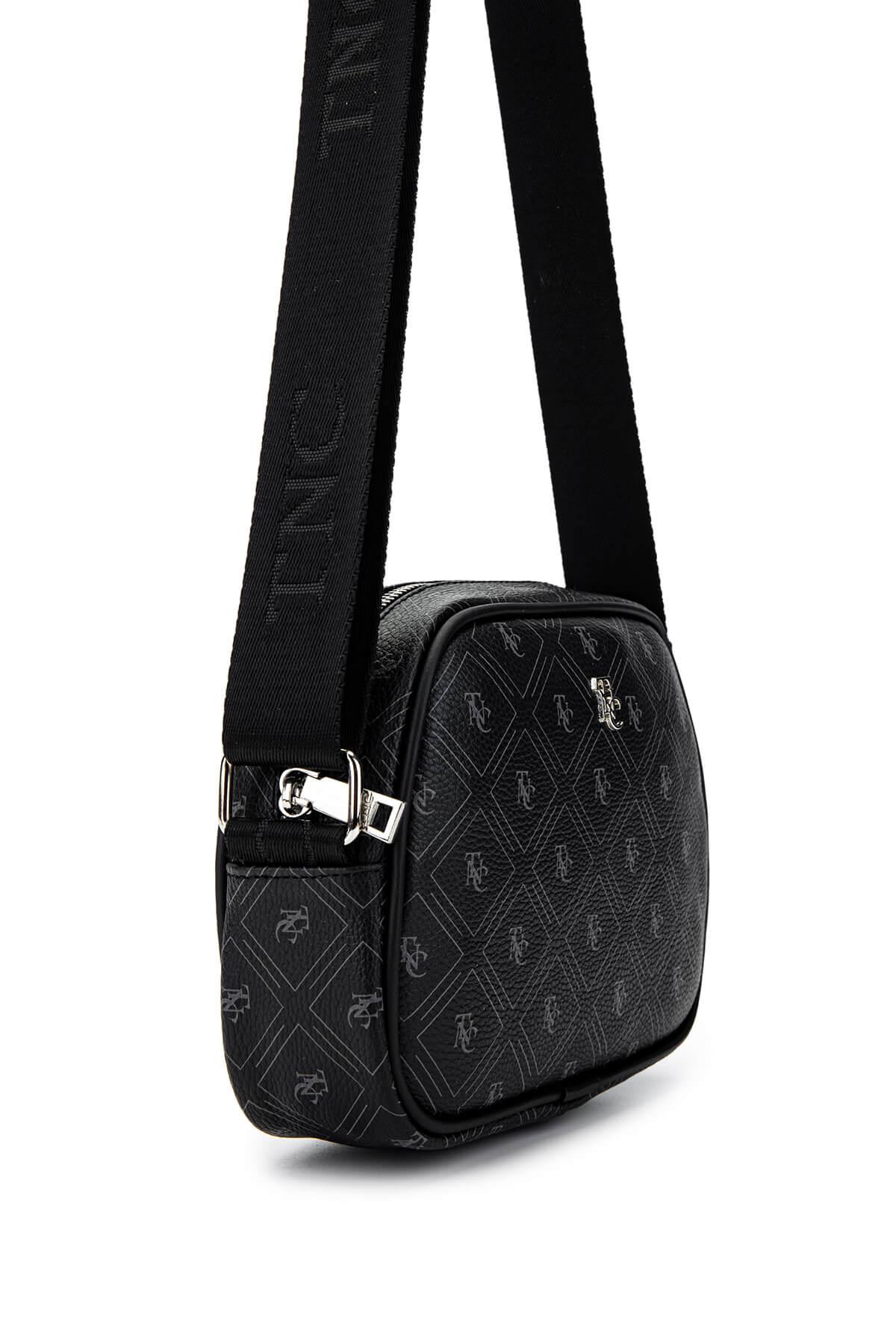 Tamer Tanca Kadın Vegan Siyah Postacı Çanta