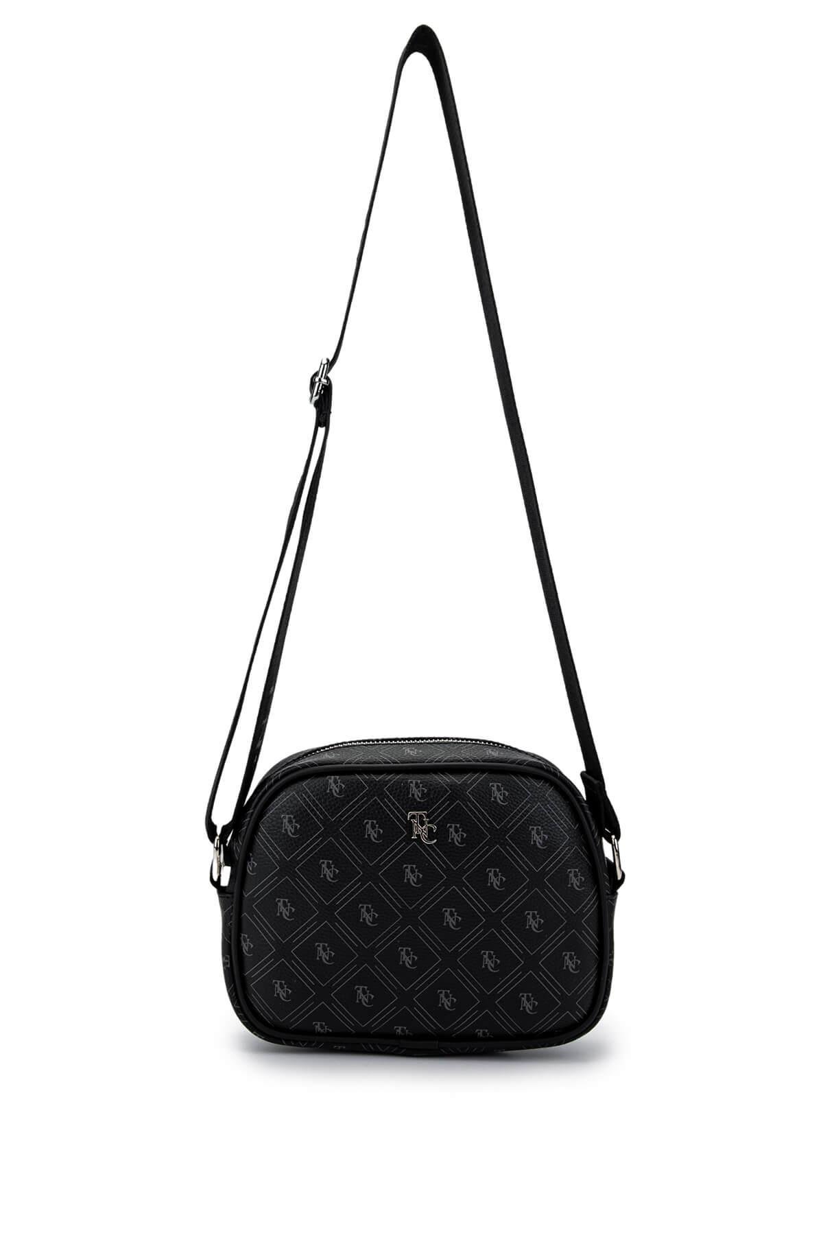 Tamer Tanca Kadın Vegan Siyah Postacı Çanta