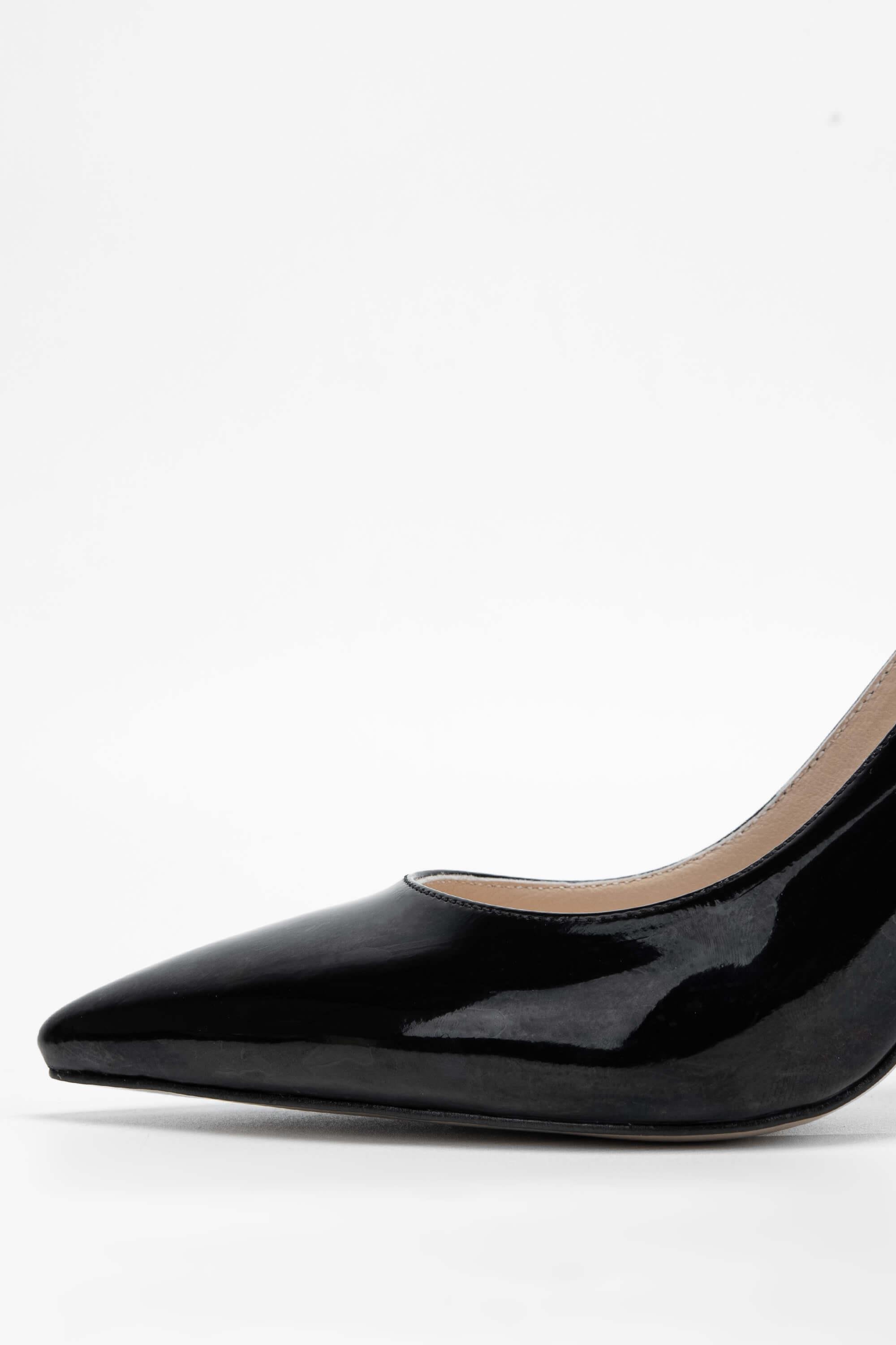 Tamer Tanca Kadın Vegan Siyah Rugan Stiletto Ayakkabı