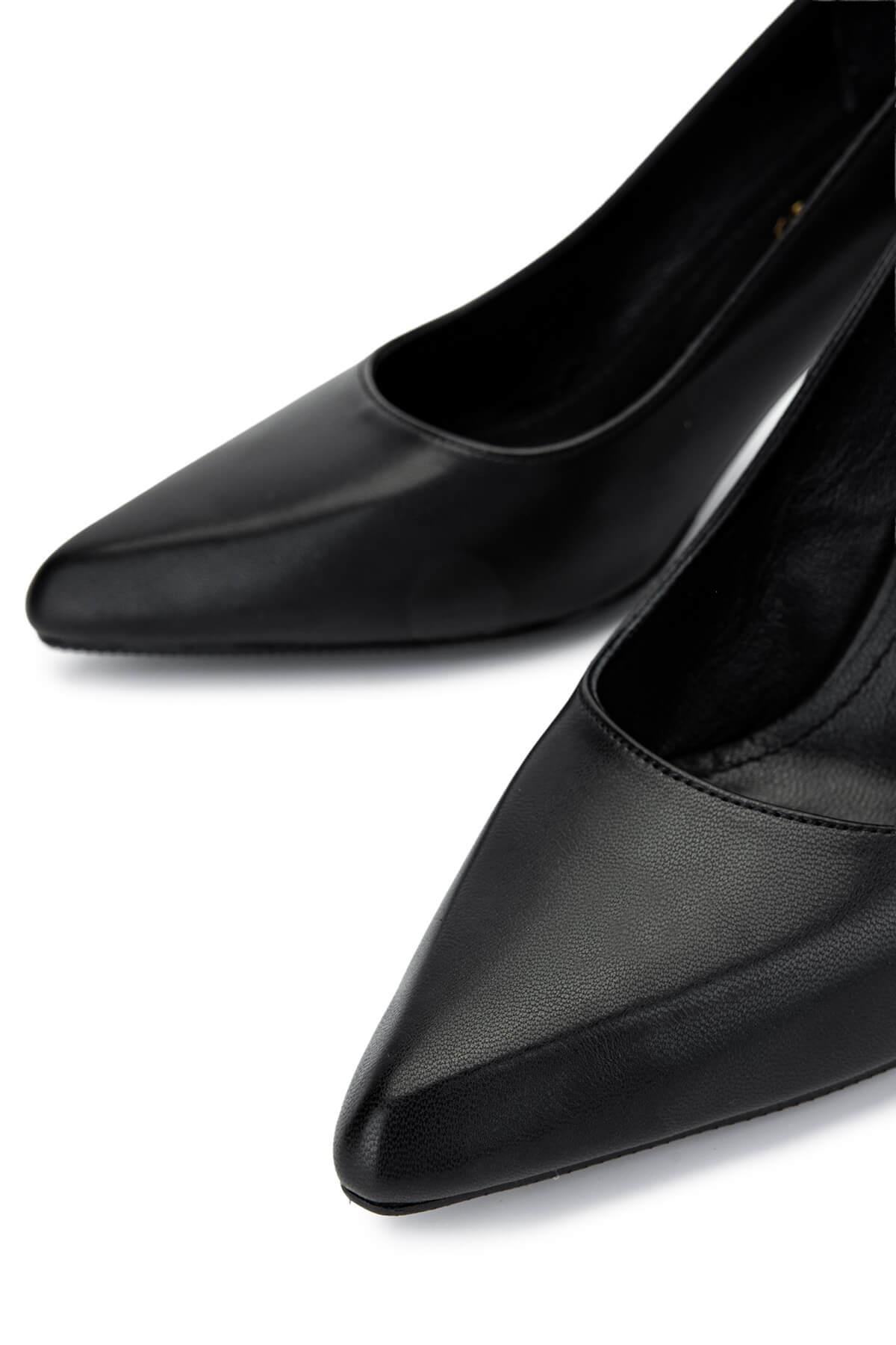 Tamer Tanca Kadın Vegan Siyah Stiletto Ayakkabı