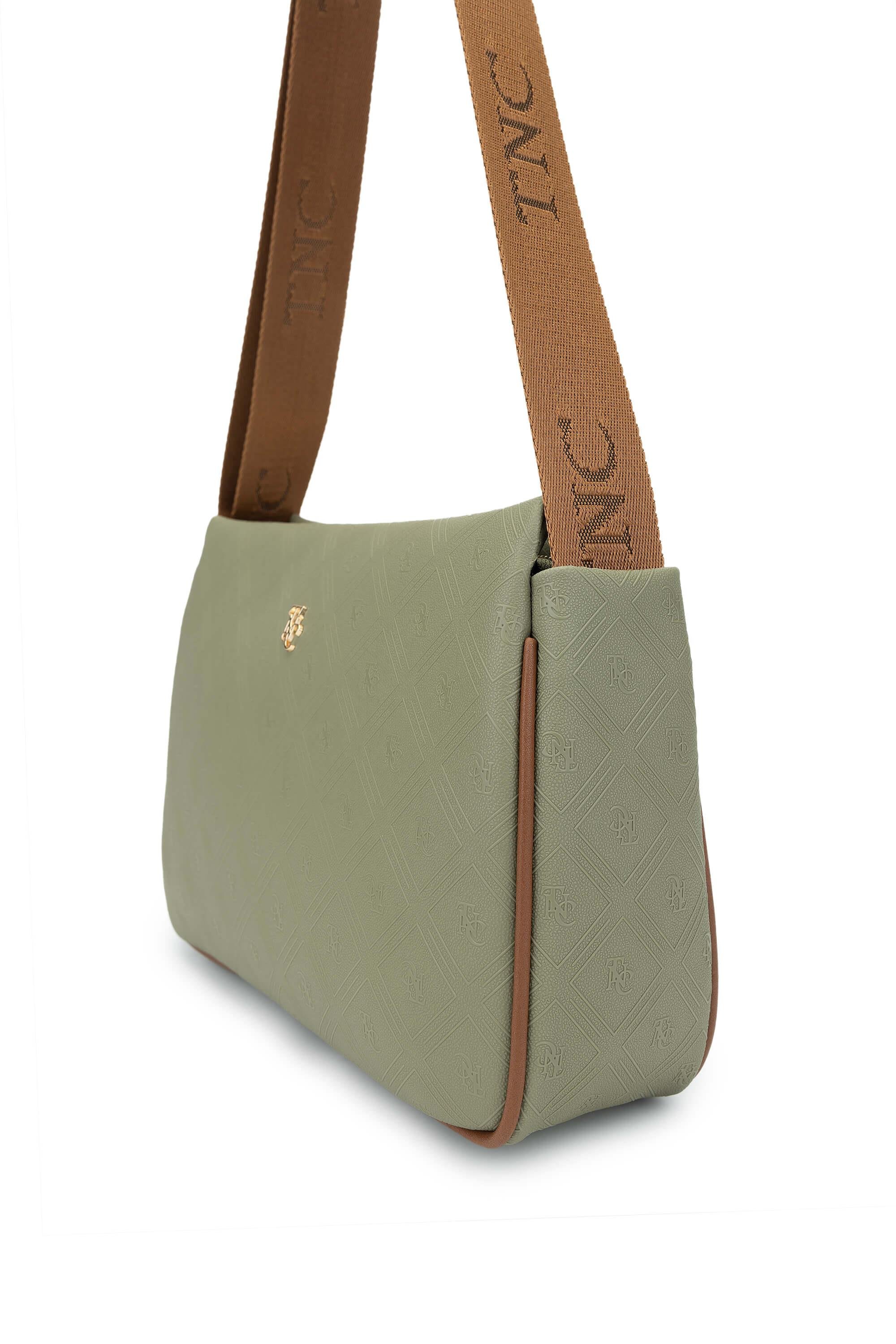 Tamer Tanca Kadın Vegan Yeşil Postacı Çanta