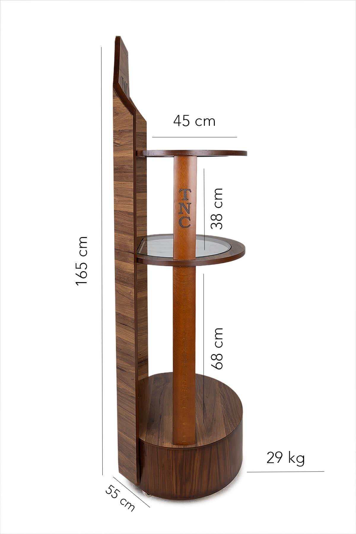 Tamer Tanca Unisex Ahşap Ceviz Stand Ahşap