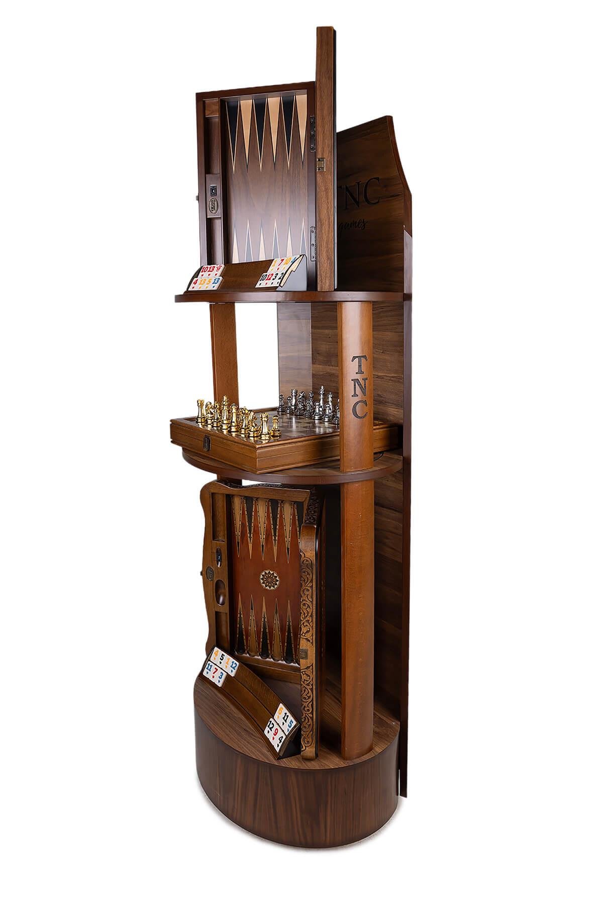 Tamer Tanca Unisex Ahşap Ceviz Stand Ahşap