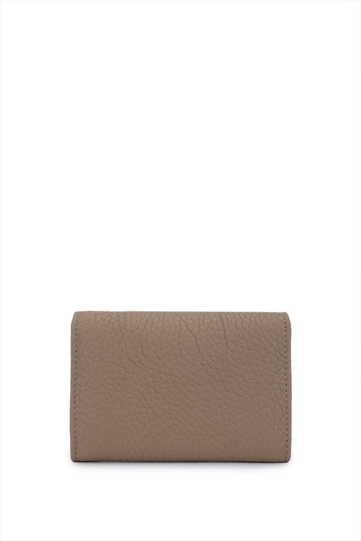 Tamer Tanca Unisex Hakiki Deri Bej Floter Kartlık