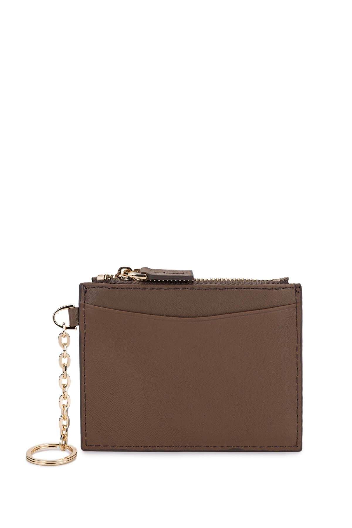 Tamer Tanca Unisex Hakiki Deri Bej Kartlık