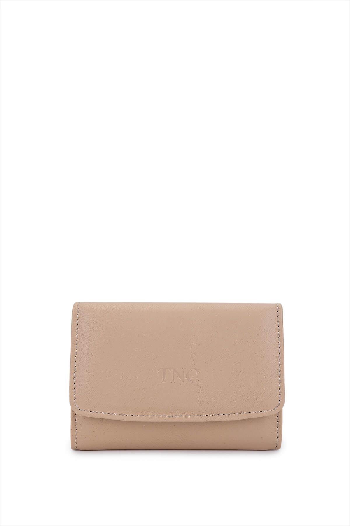 Tamer Tanca Unisex Hakiki Deri Bej Kartlık