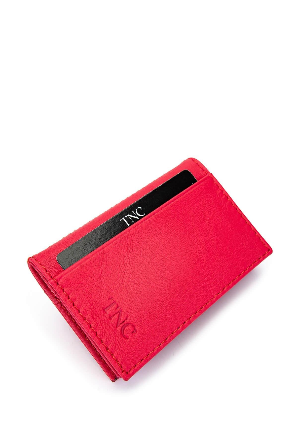 Tamer Tanca Unisex Hakiki Deri Fuşya Kartlık