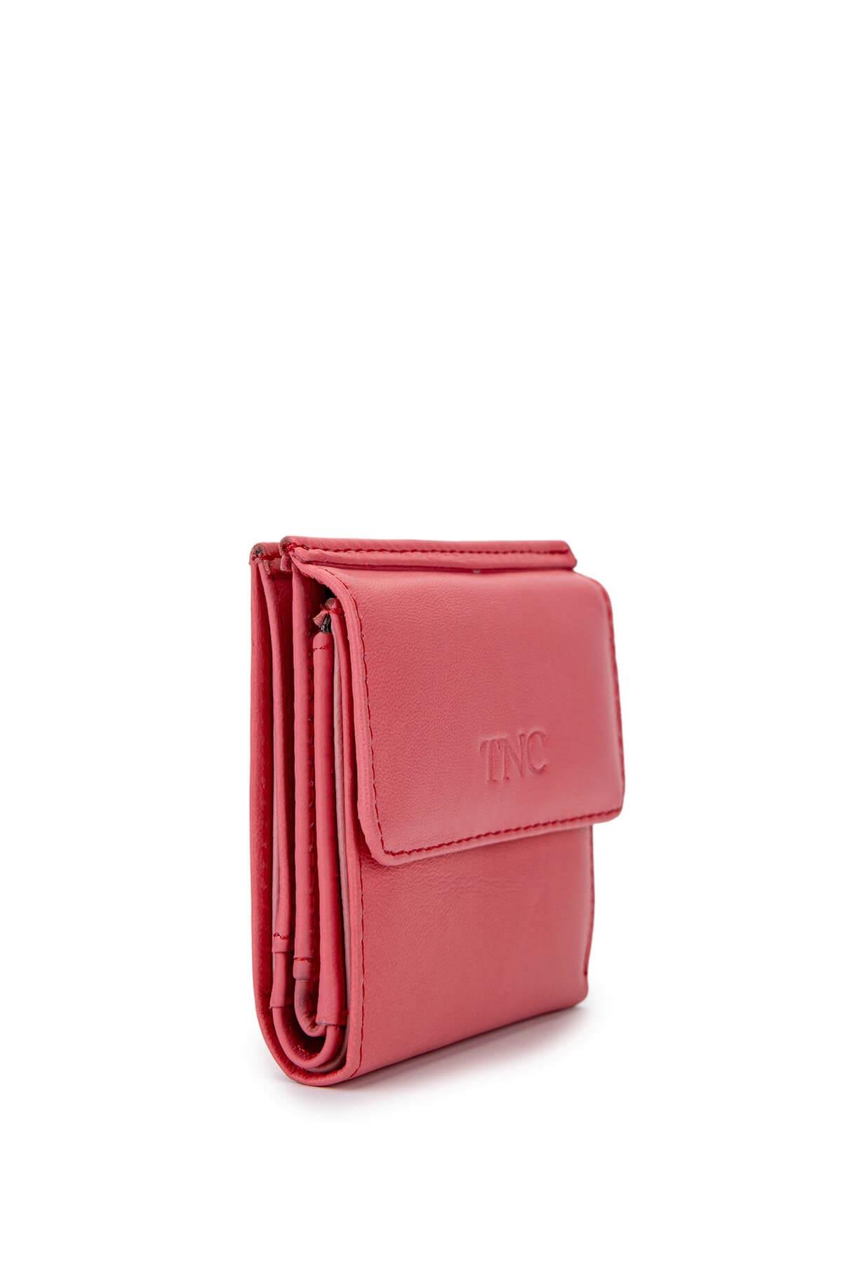 Tamer Tanca Unisex Hakiki Deri Pembe Cüzdan Cuzdan