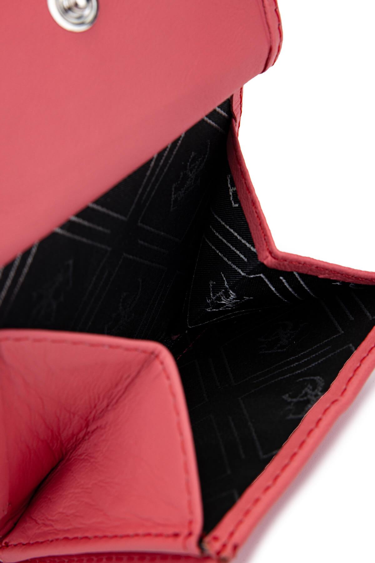 Tamer Tanca Unisex Hakiki Deri Pembe Cüzdan Cuzdan