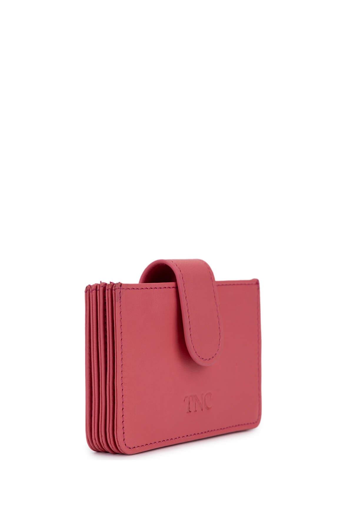 Tamer Tanca Unisex Hakiki Deri Pembe Kartlık