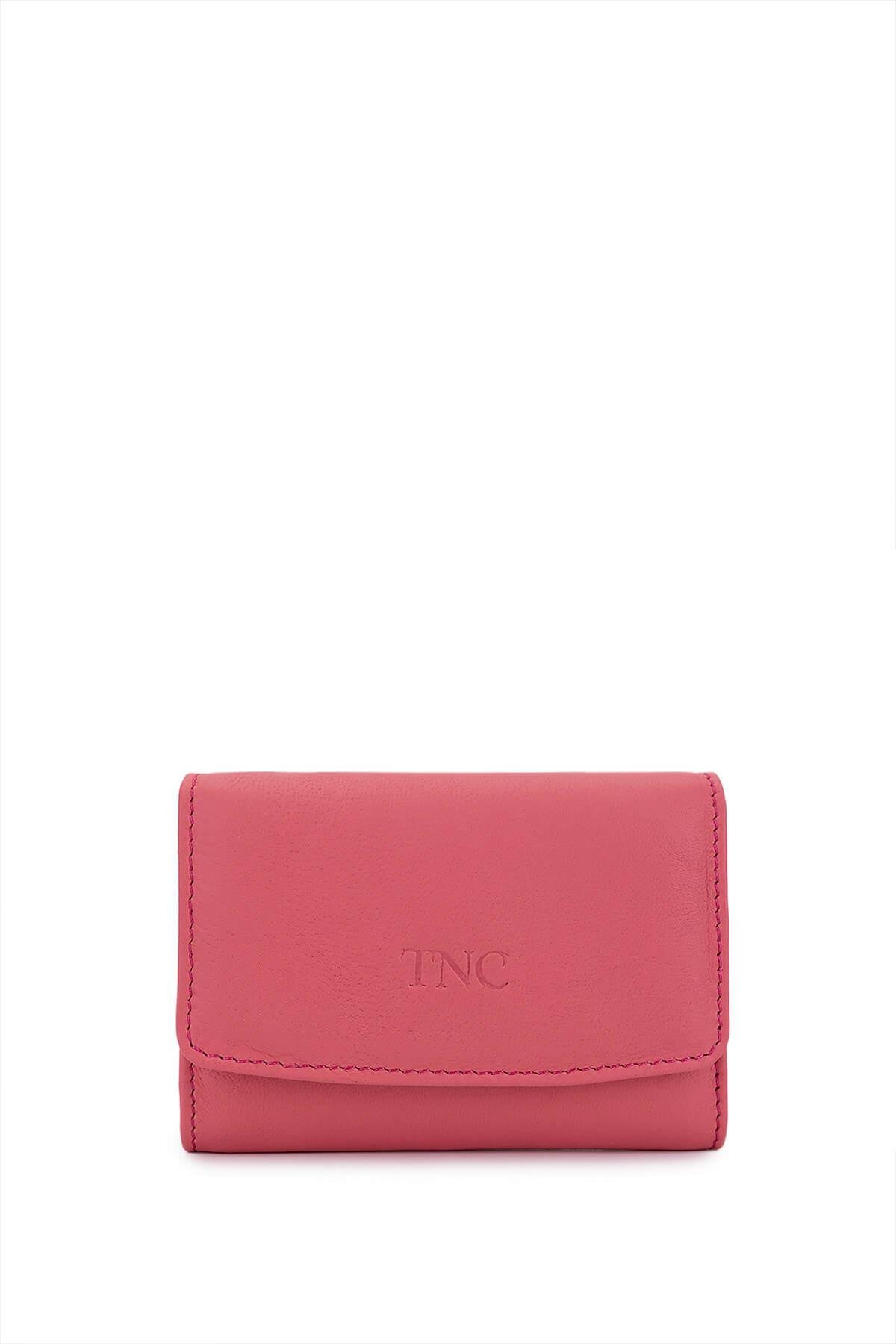 Tamer Tanca Unisex Hakiki Deri Pembe Kartlık