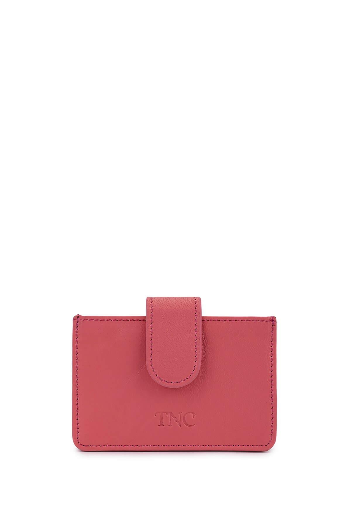 Tamer Tanca Unisex Hakiki Deri Pembe Kartlık