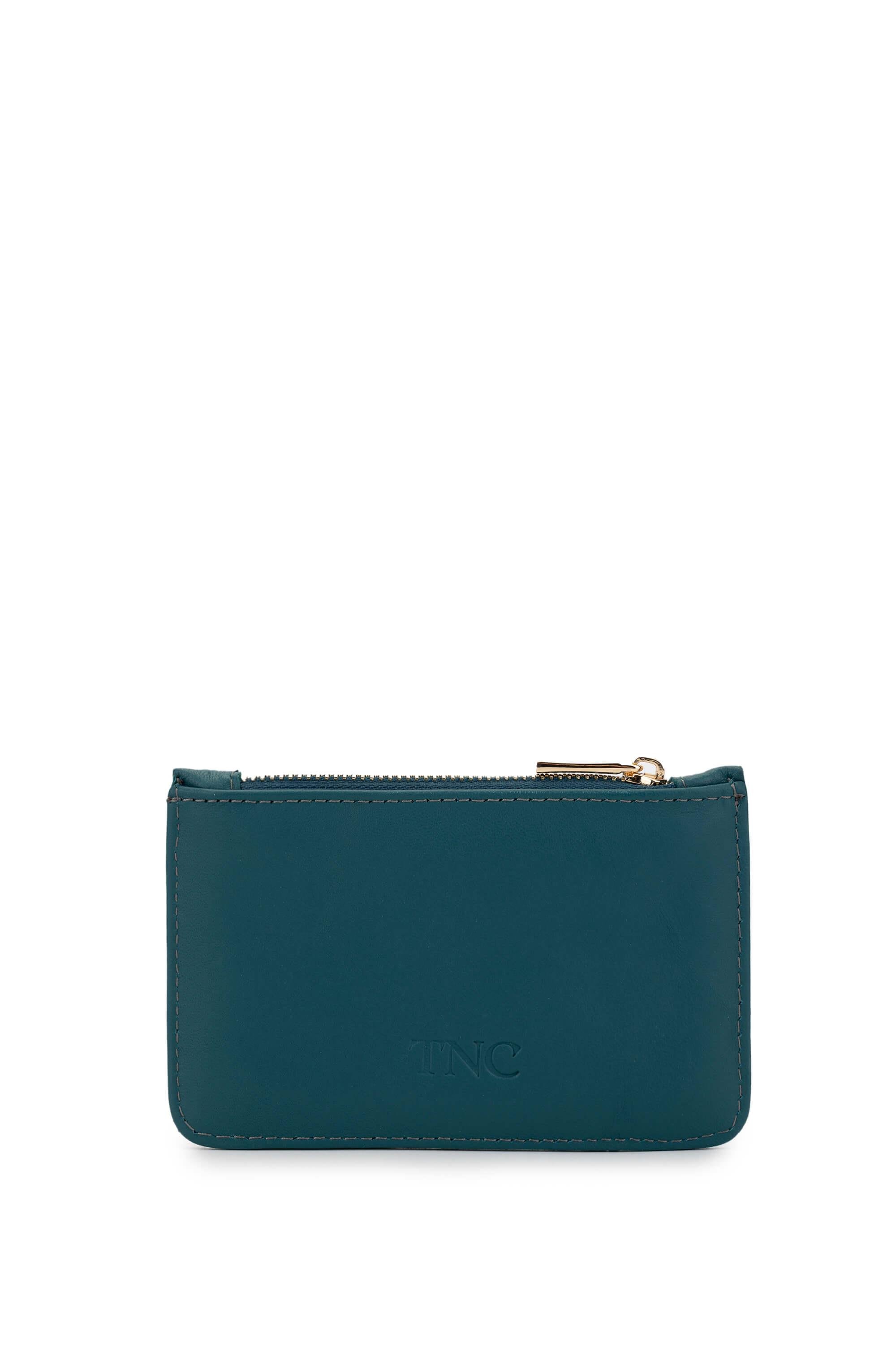 Tamer Tanca Unisex Hakiki Petrol Deri Kartlık