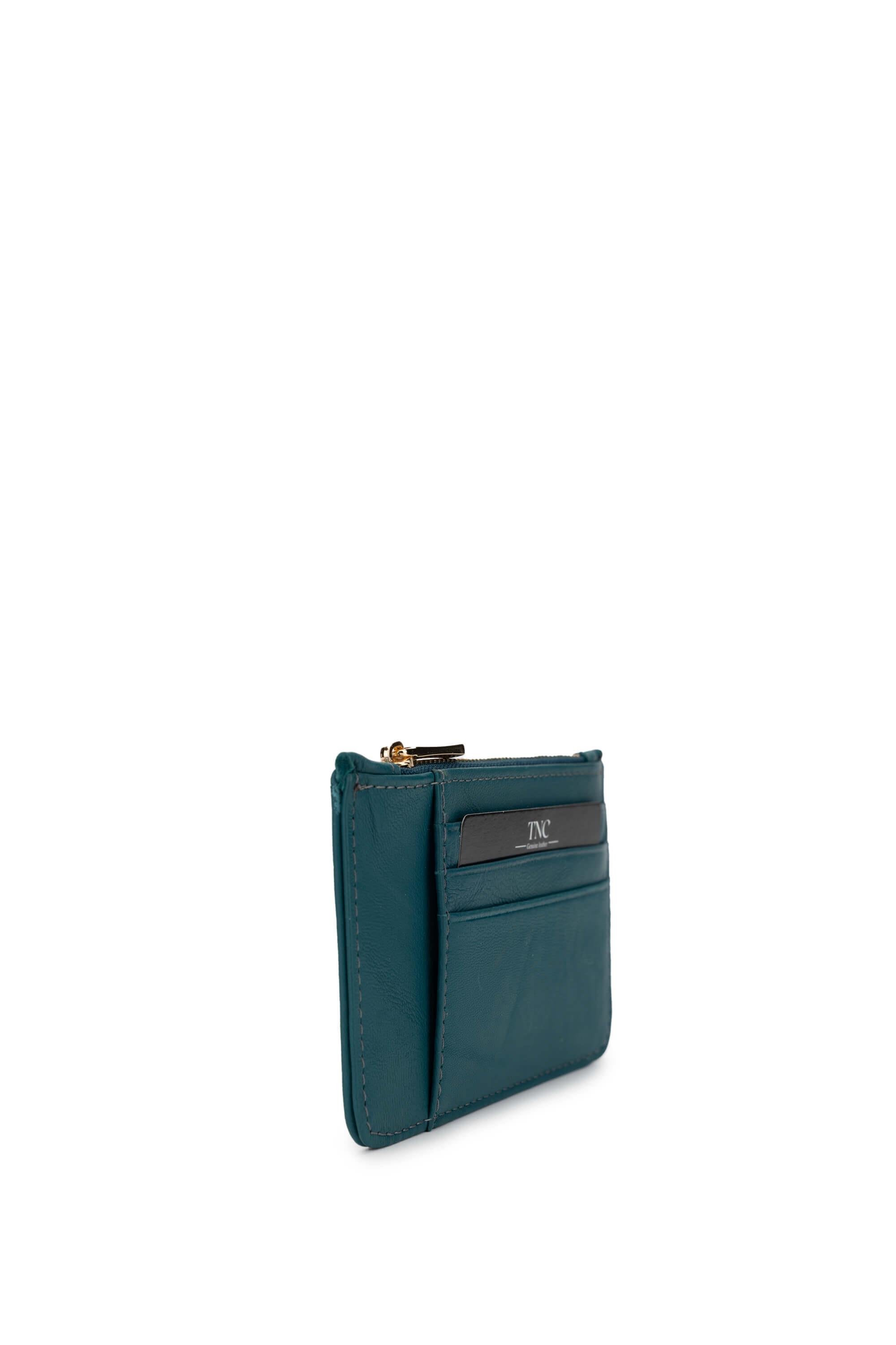 Tamer Tanca Unisex Hakiki Petrol Deri Kartlık