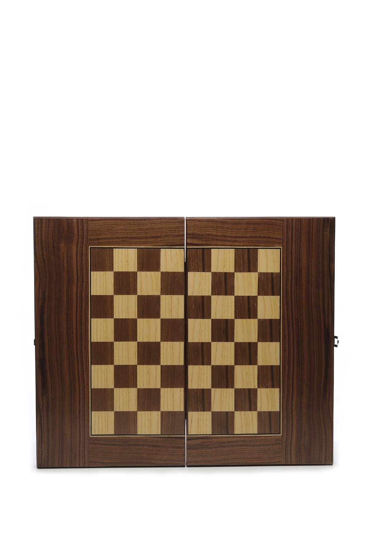 Tamer Tanca Unisex Masif Ahşap Kahverengi Tavla