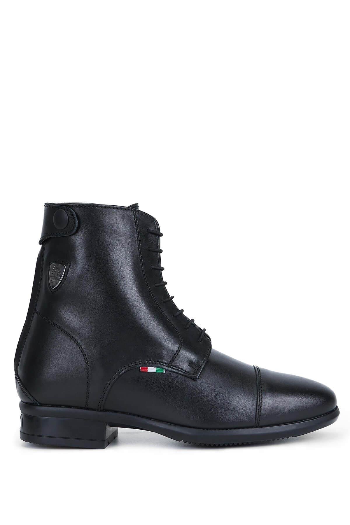 Tattini Unisex Hakiki Deri Siyah Binici Botu