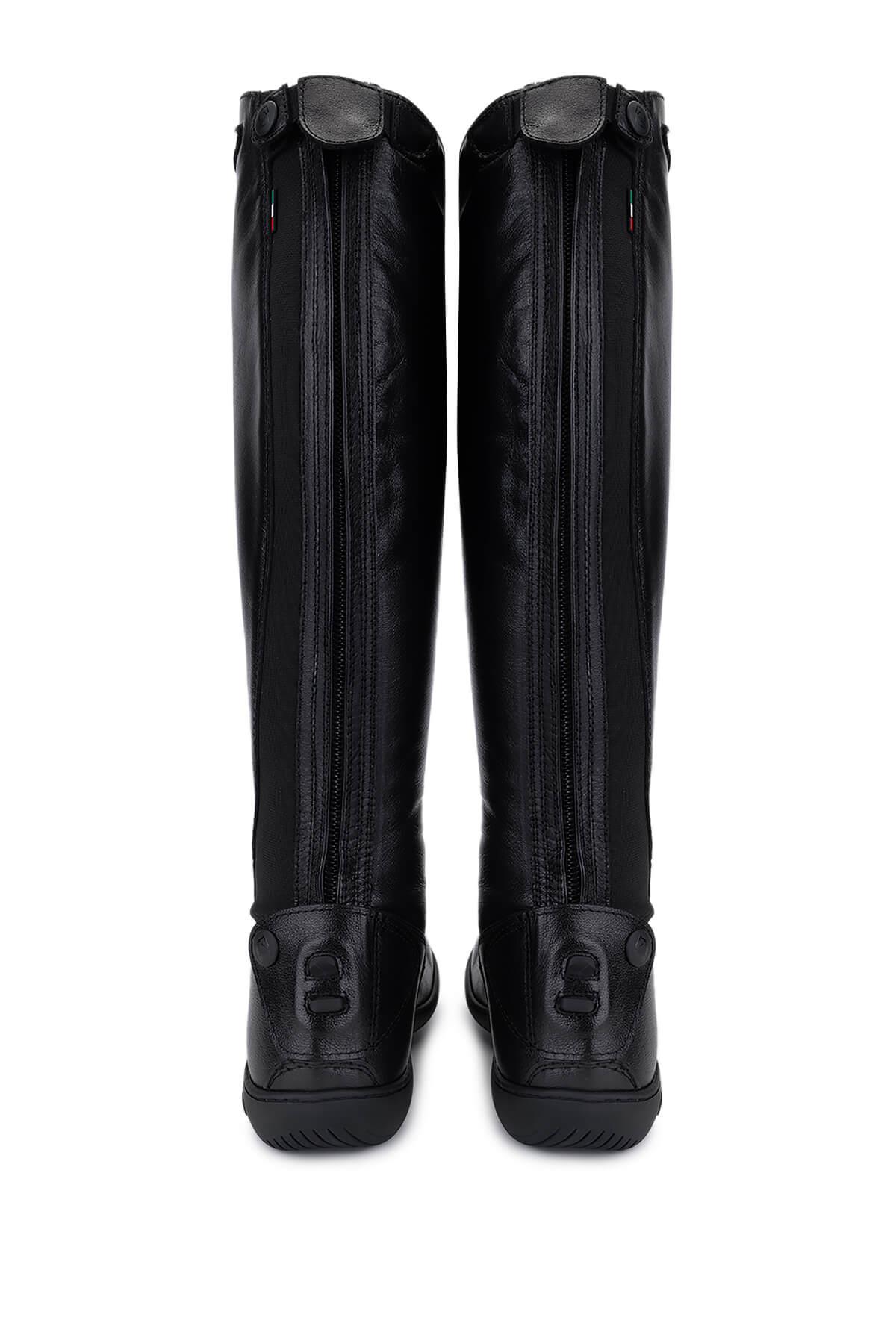 Tattini Unisex Hakiki Deri Siyah (Medium) Binici Cizmesi Çizme